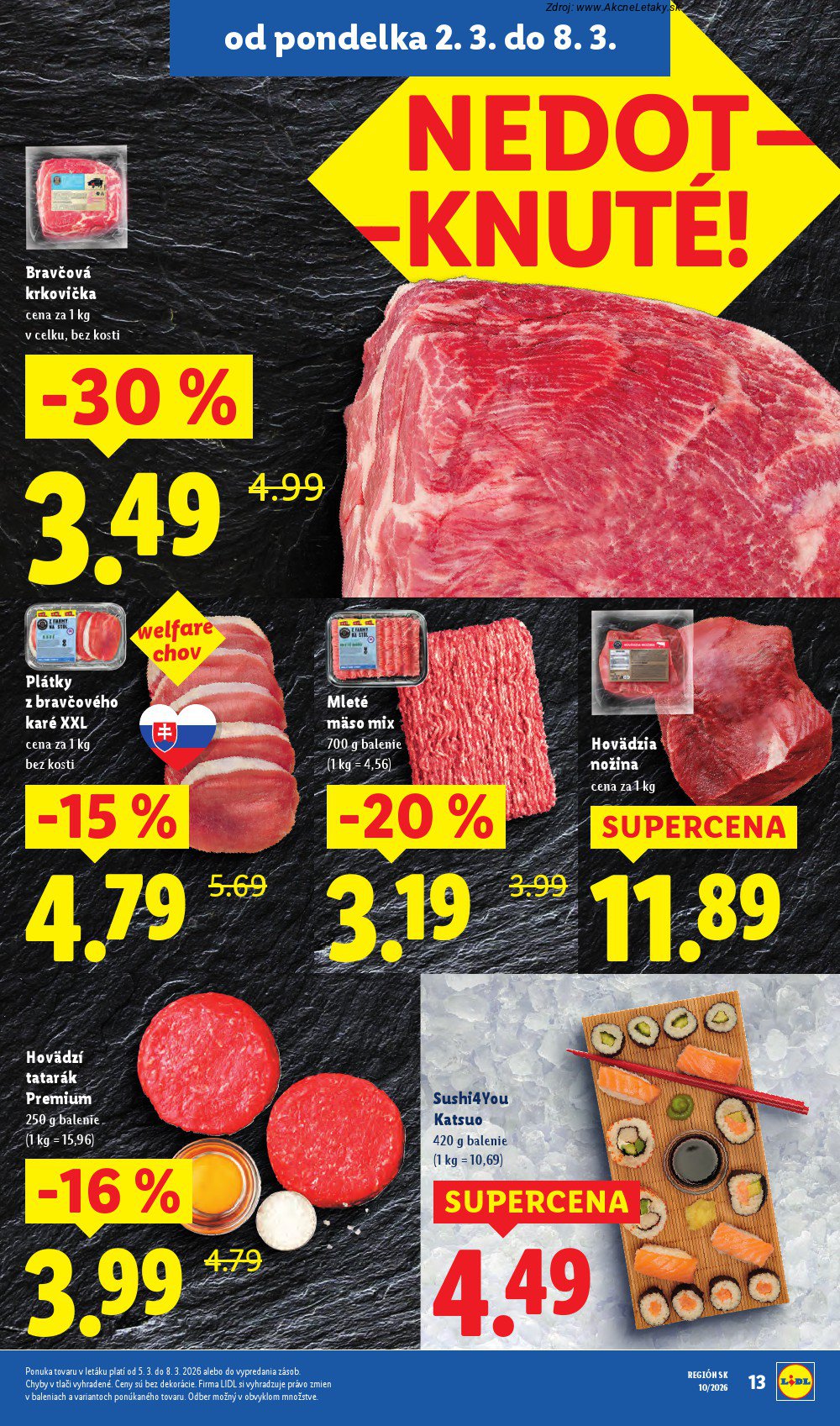 Leták Lidl (2. 3. - 8. 3. 2026) - strana 13 z 107