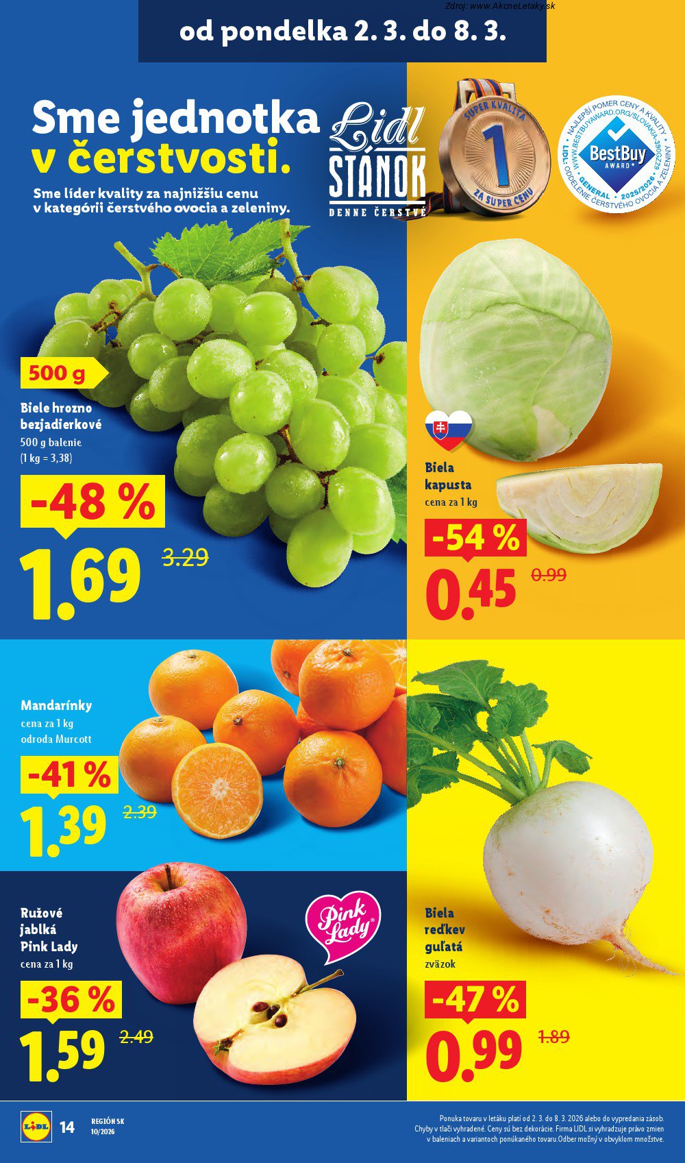 Leták Lidl (2. 3. - 8. 3. 2026) - strana 14 z 107