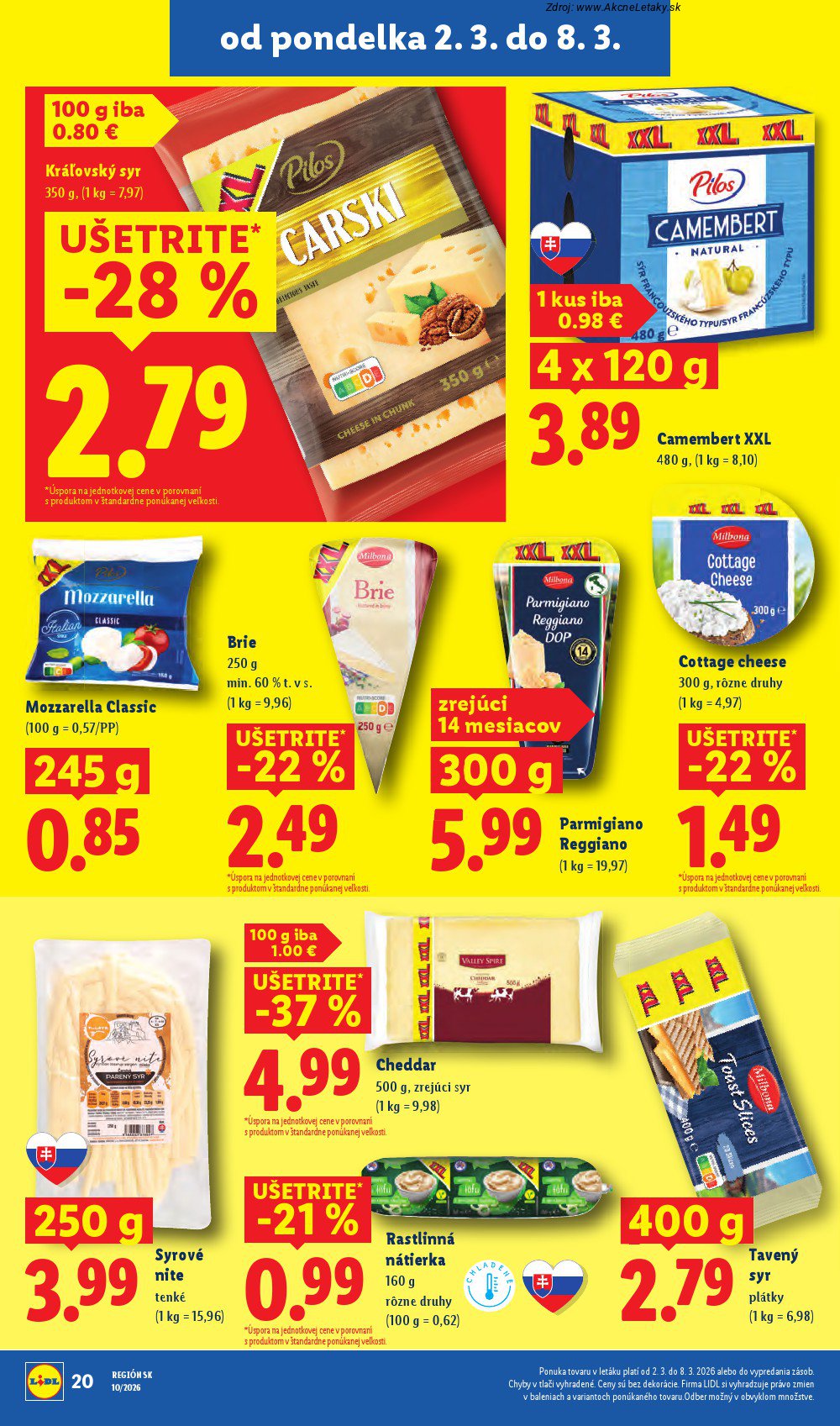 Leták Lidl (2. 3. - 8. 3. 2026) - strana 22 z 107