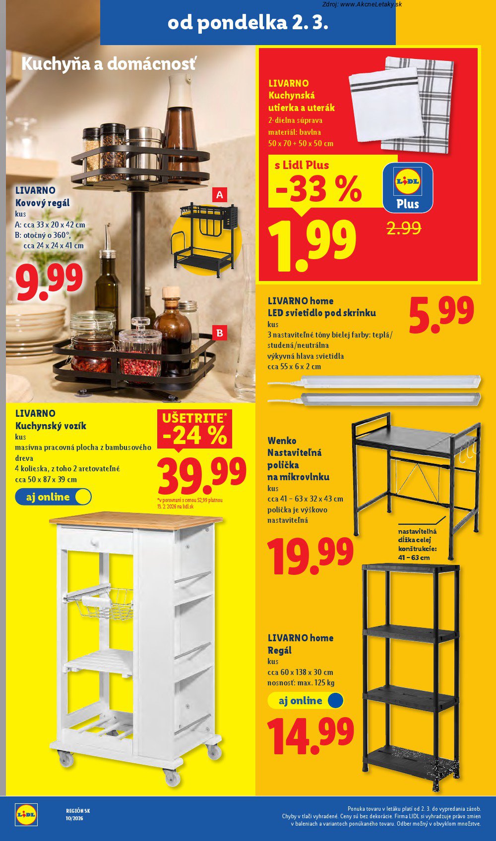 Leták Lidl (2. 3. - 8. 3. 2026) - strana 62 z 107