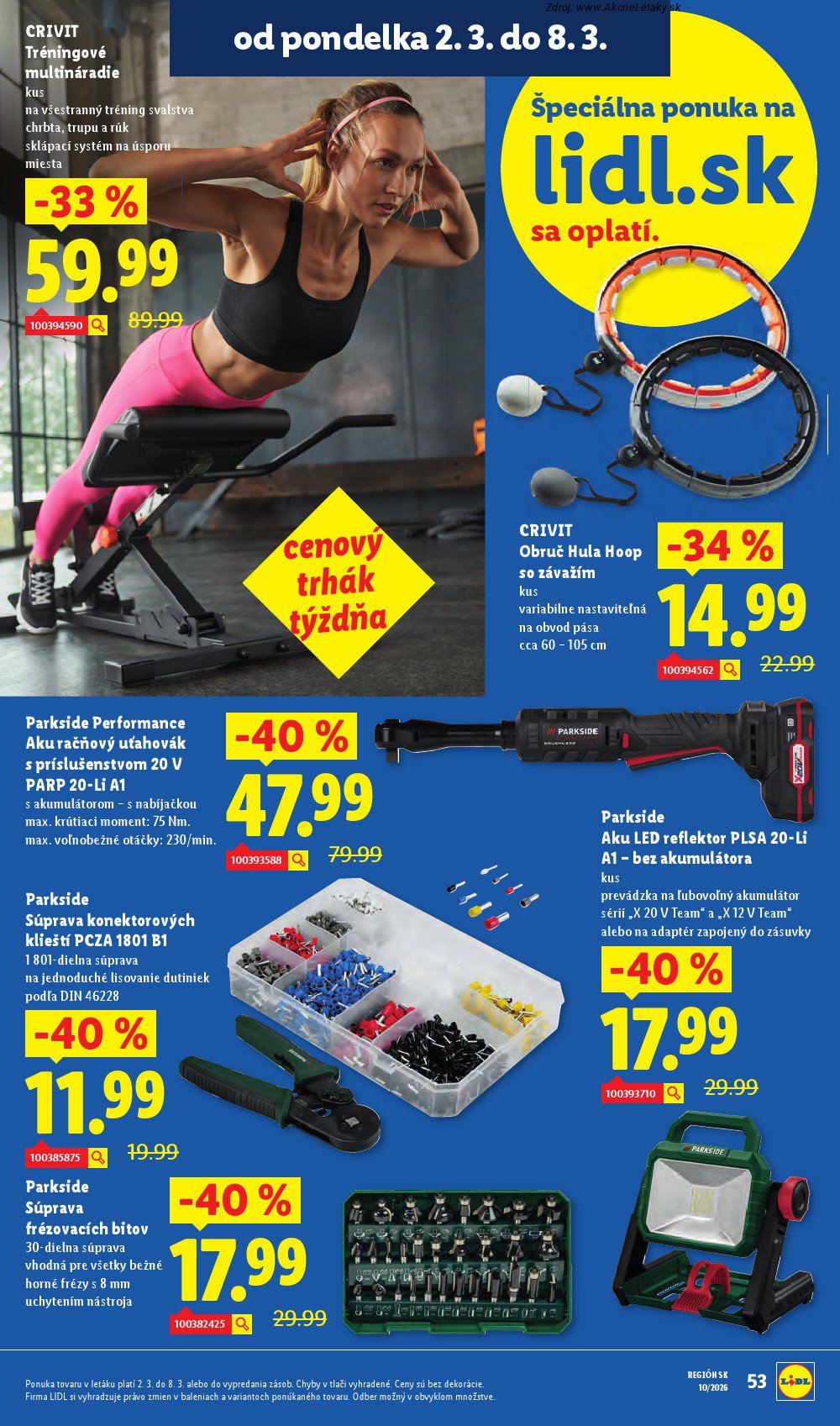 Leták Lidl (2. 3. - 8. 3. 2026) - strana 66 z 107