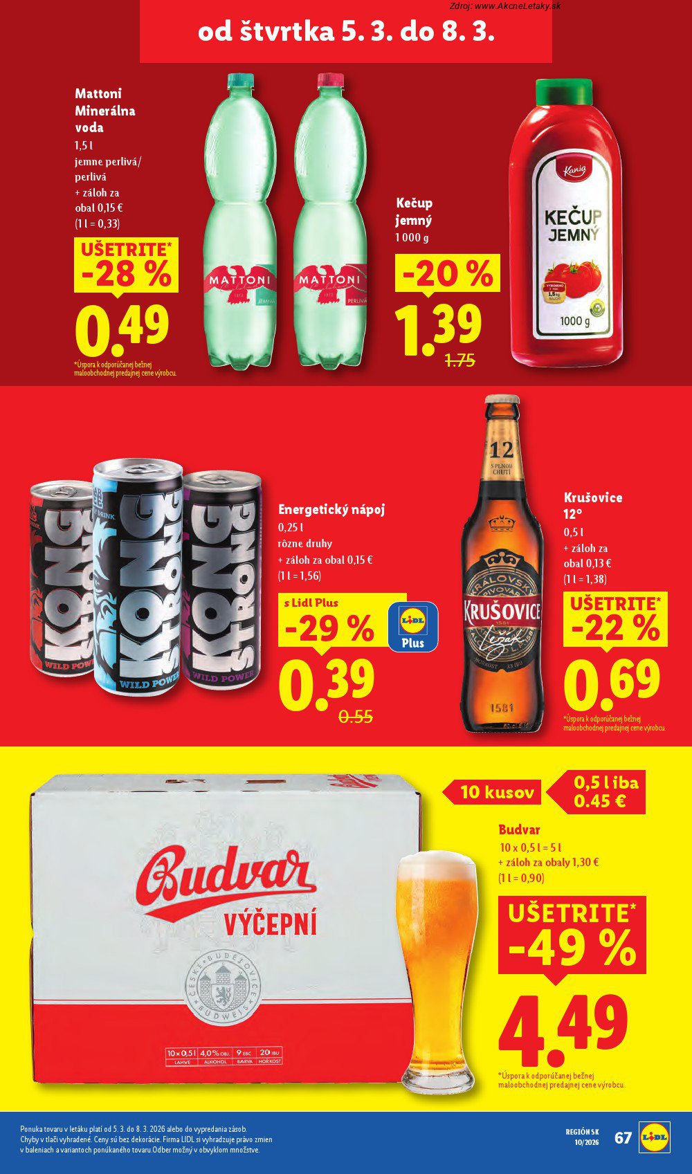 Leták Lidl (2. 3. - 8. 3. 2026) - strana 87 z 107