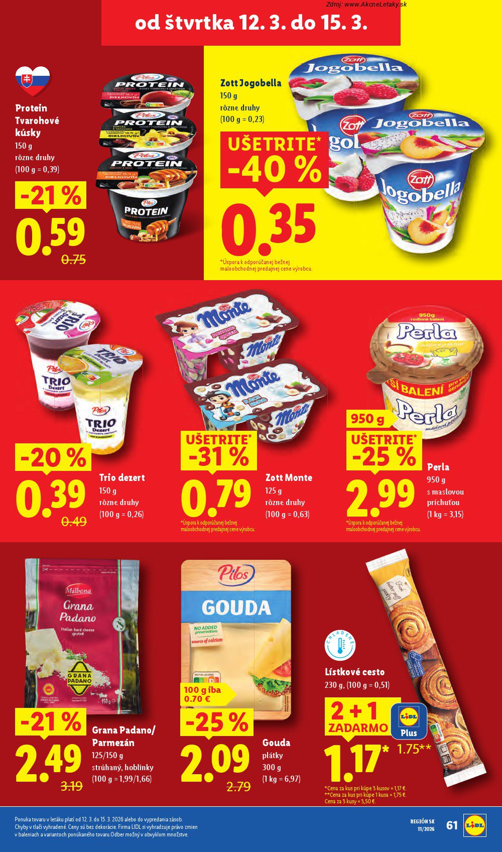Leták Lidl (9. 3. - 15. 3. 2026) - strana 61 z 96