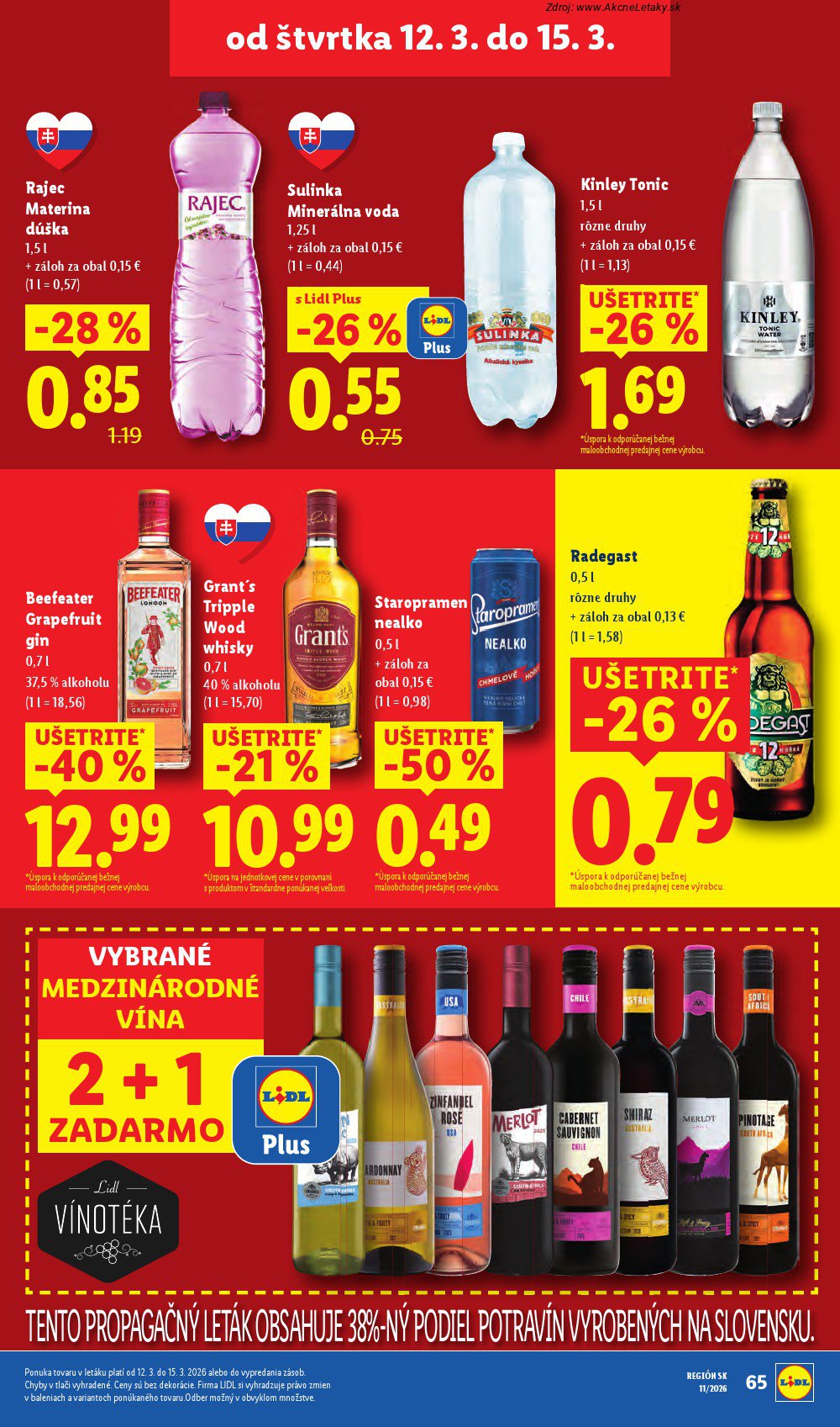 Leták Lidl (9. 3. - 15. 3. 2026) - strana 65 z 96