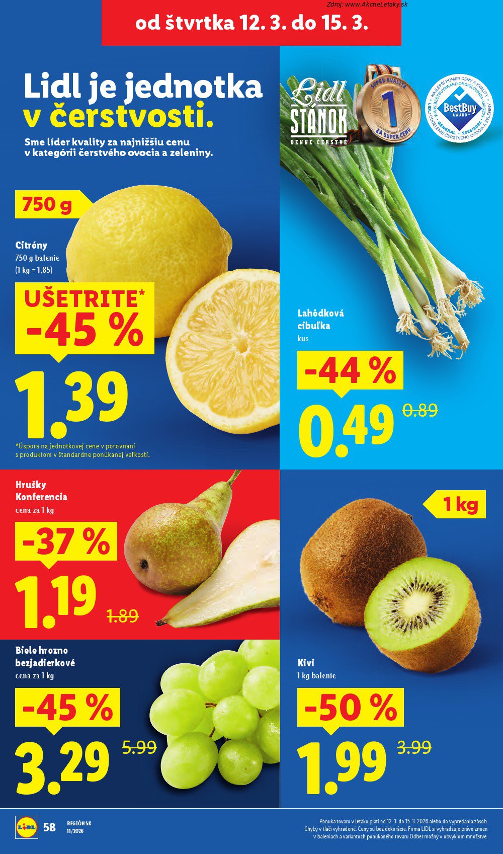 Leták Lidl (12. 3. - 15. 3. 2026) - strana 12 z 46