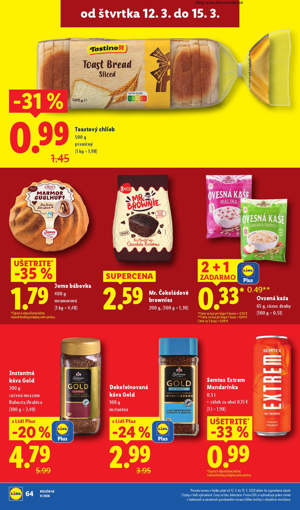 Leták Lidl (12. 3. - 15. 3. 2026) - strana 18 z 46
