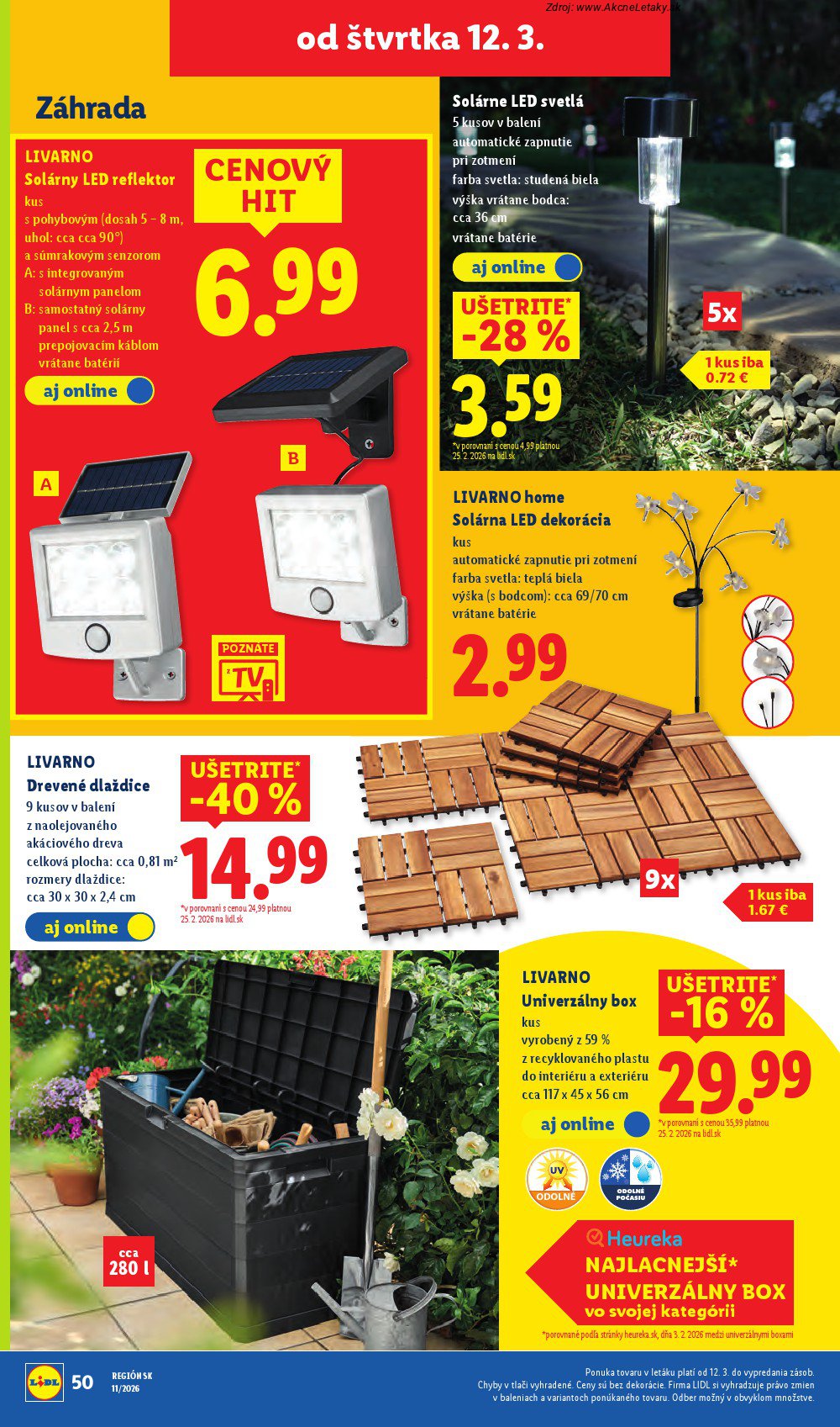 Leták Lidl (12. 3. - 15. 3. 2026) - strana 36 z 46