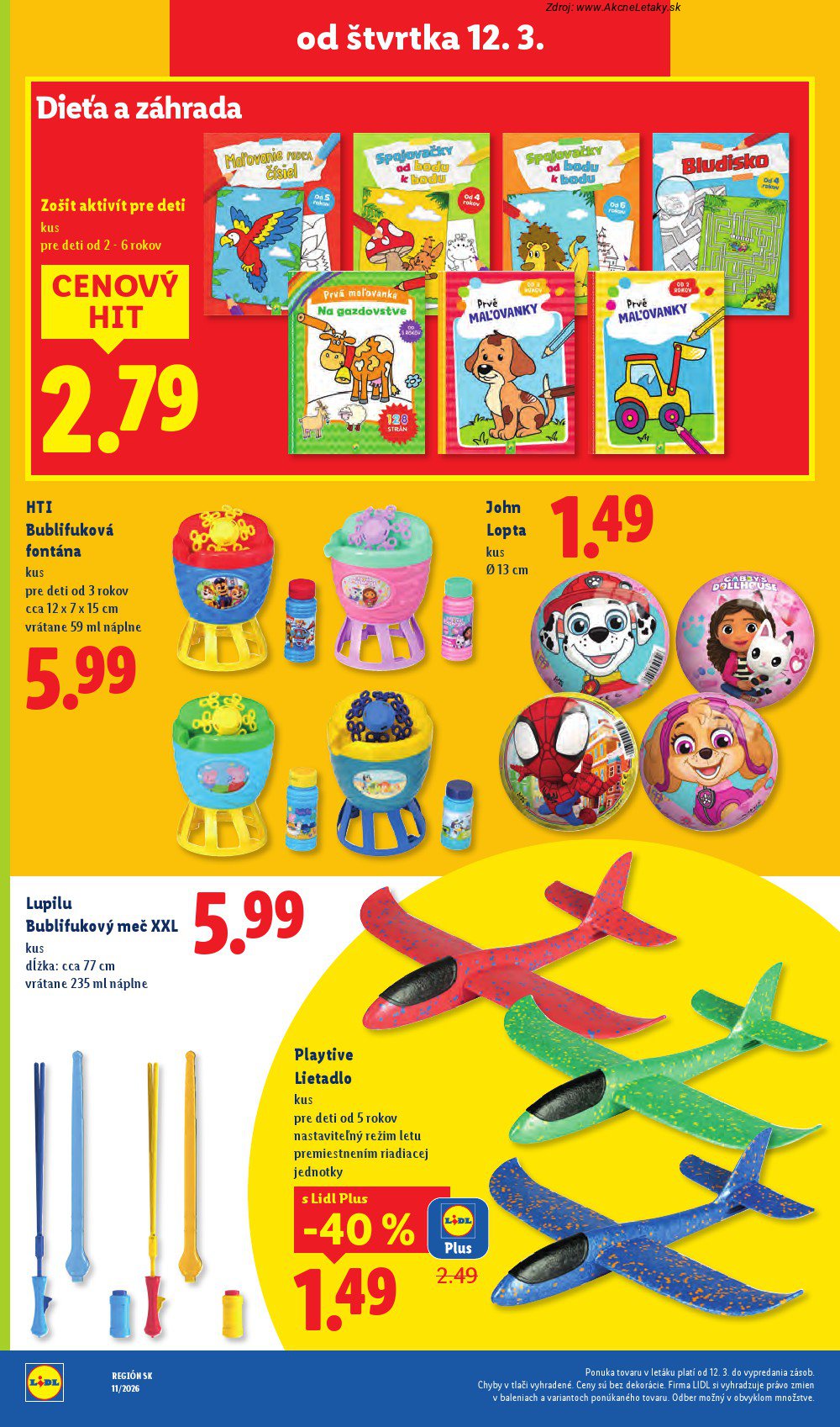 Leták Lidl (12. 3. - 15. 3. 2026) - strana 40 z 46