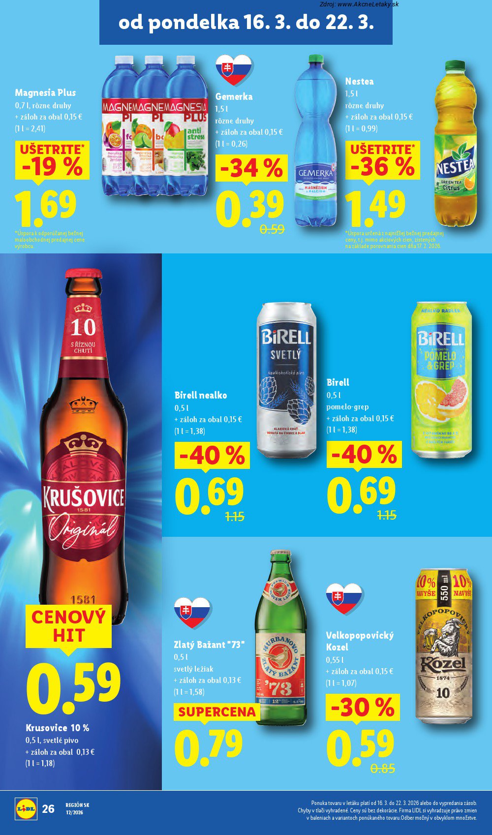 Leták Lidl (16. 3. - 22. 3. 2026) - strana 36 z 104