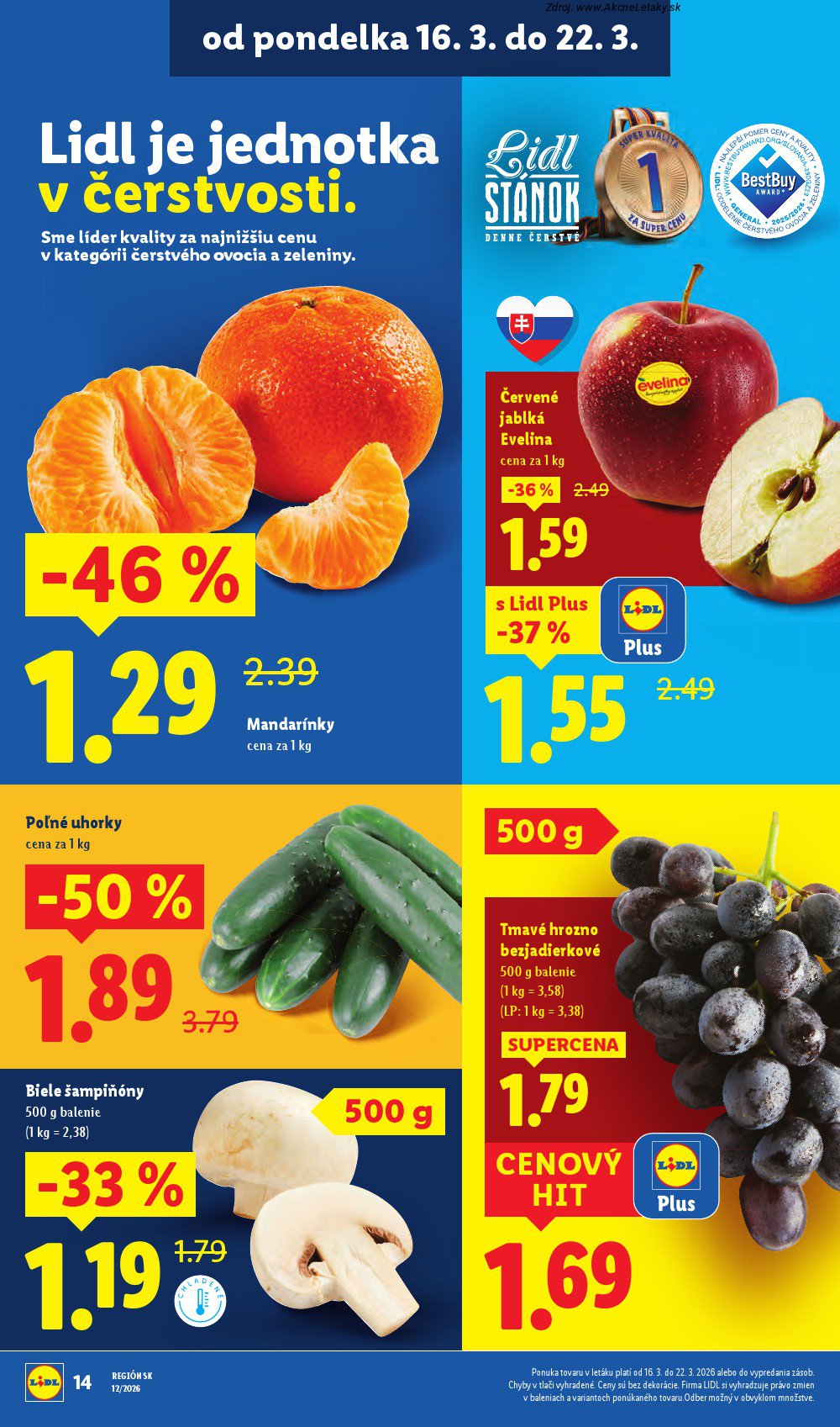 Leták Lidl (16. 3. - 22. 3. 2026) - strana 8 z 104