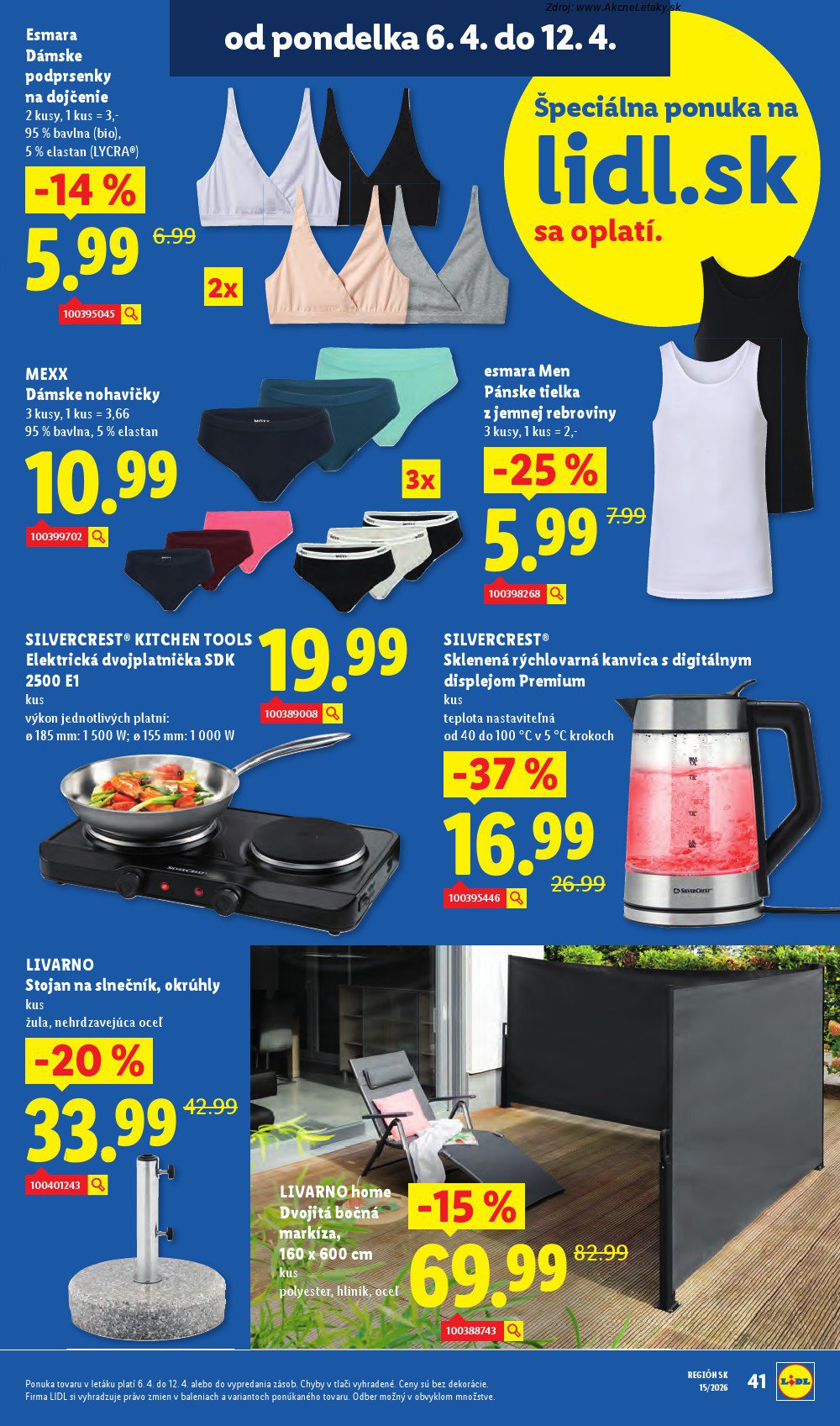 Leták Lidl (6. 4. - 12. 4. 2026) - strana 47 z 87