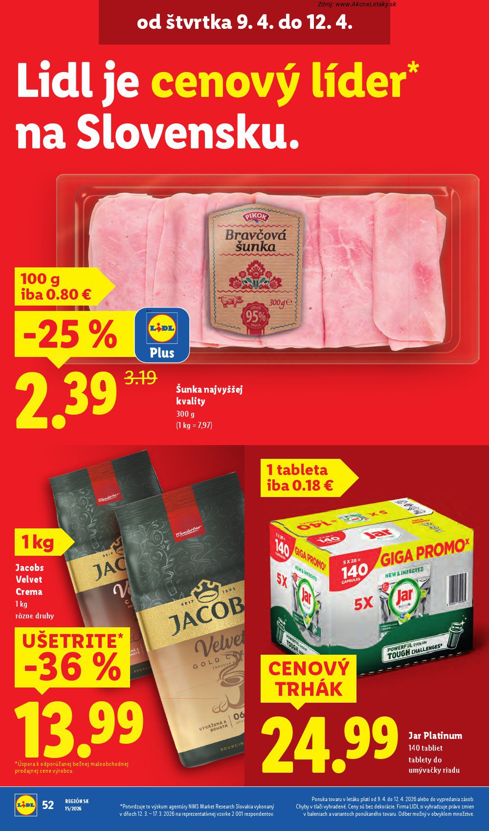 Leták Lidl (6. 4. - 12. 4. 2026) - strana 52 z 87
