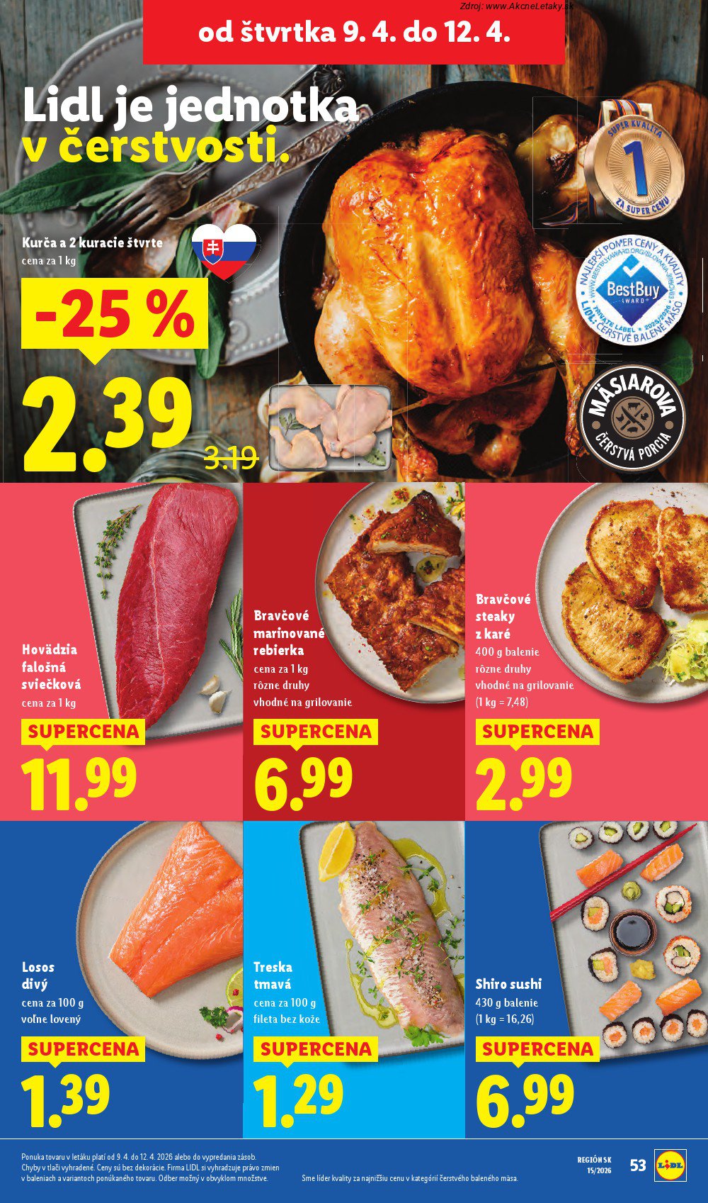 Leták Lidl (6. 4. - 12. 4. 2026) - strana 53 z 87