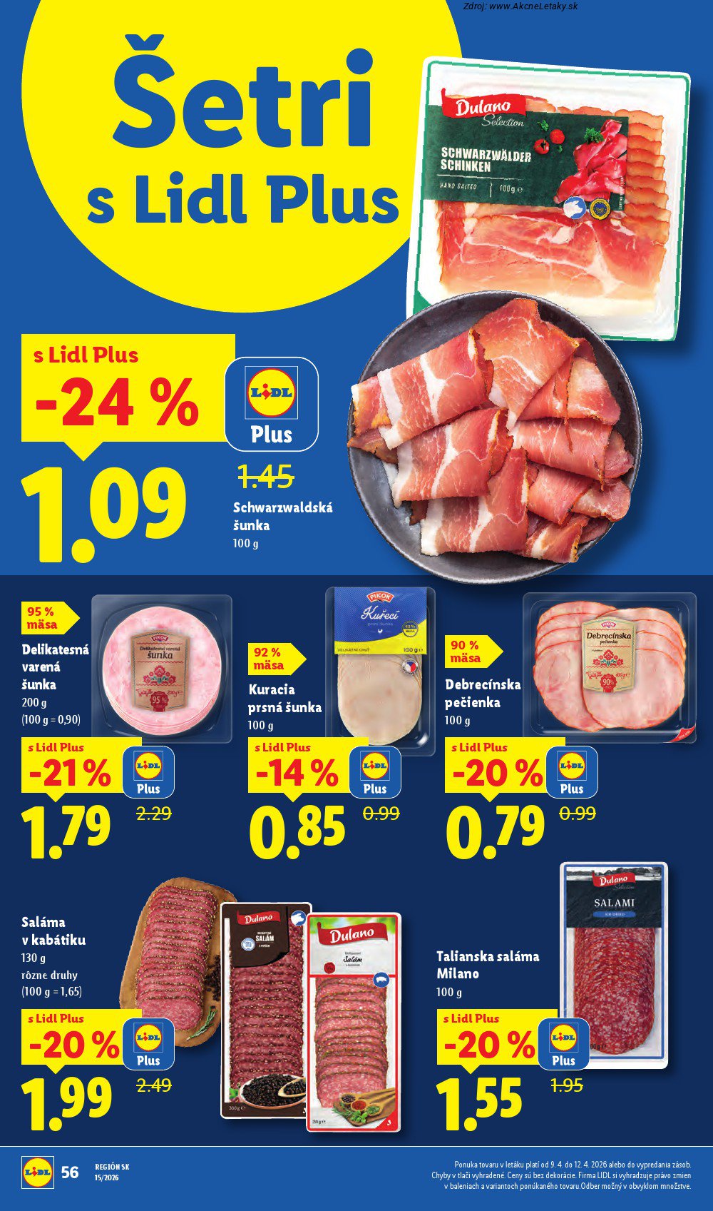 Leták Lidl (6. 4. - 12. 4. 2026) - strana 56 z 87