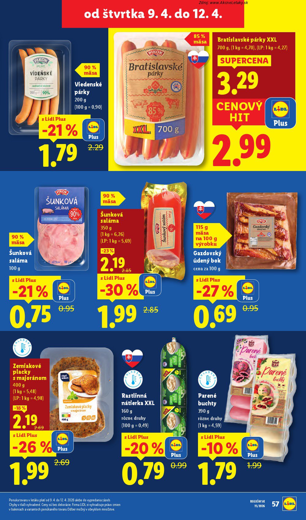 Leták Lidl (6. 4. - 12. 4. 2026) - strana 57 z 87