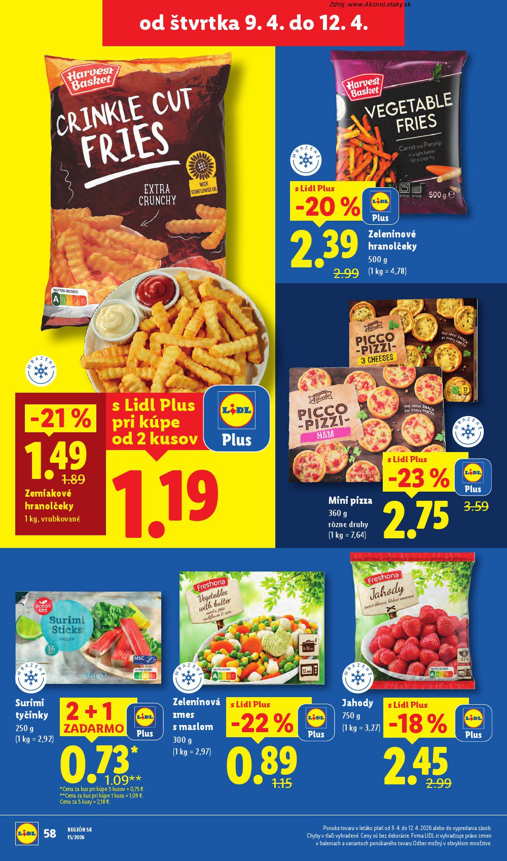 Leták Lidl (6. 4. - 12. 4. 2026) - strana 58 z 87