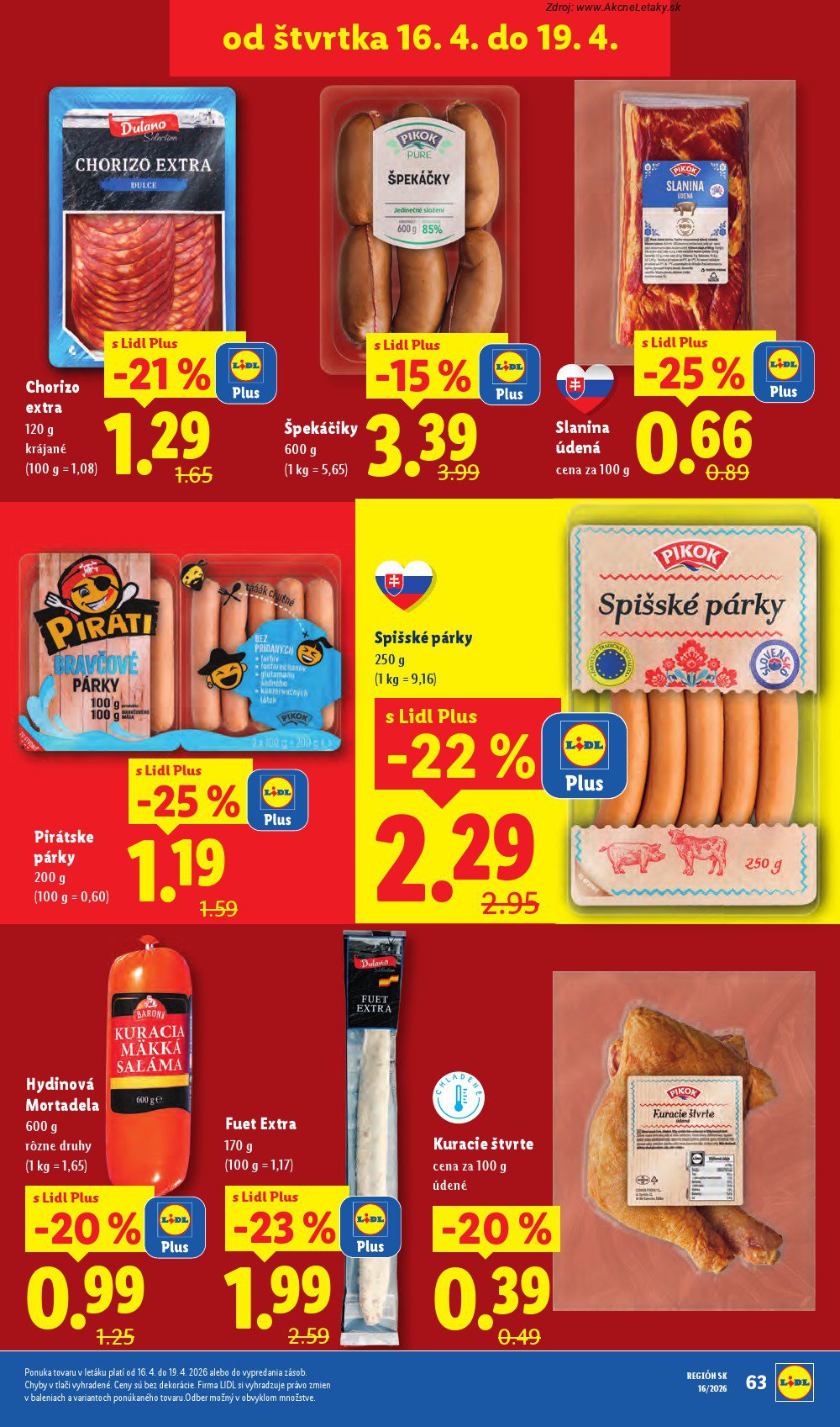 Leták Lidl (13. 4. - 19. 4. 2026) - strana 61 z 89