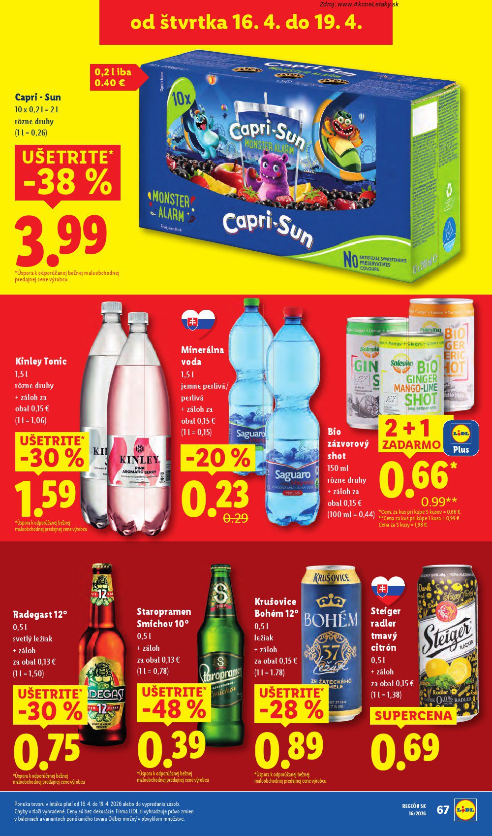Leták Lidl (13. 4. - 19. 4. 2026) - strana 65 z 89