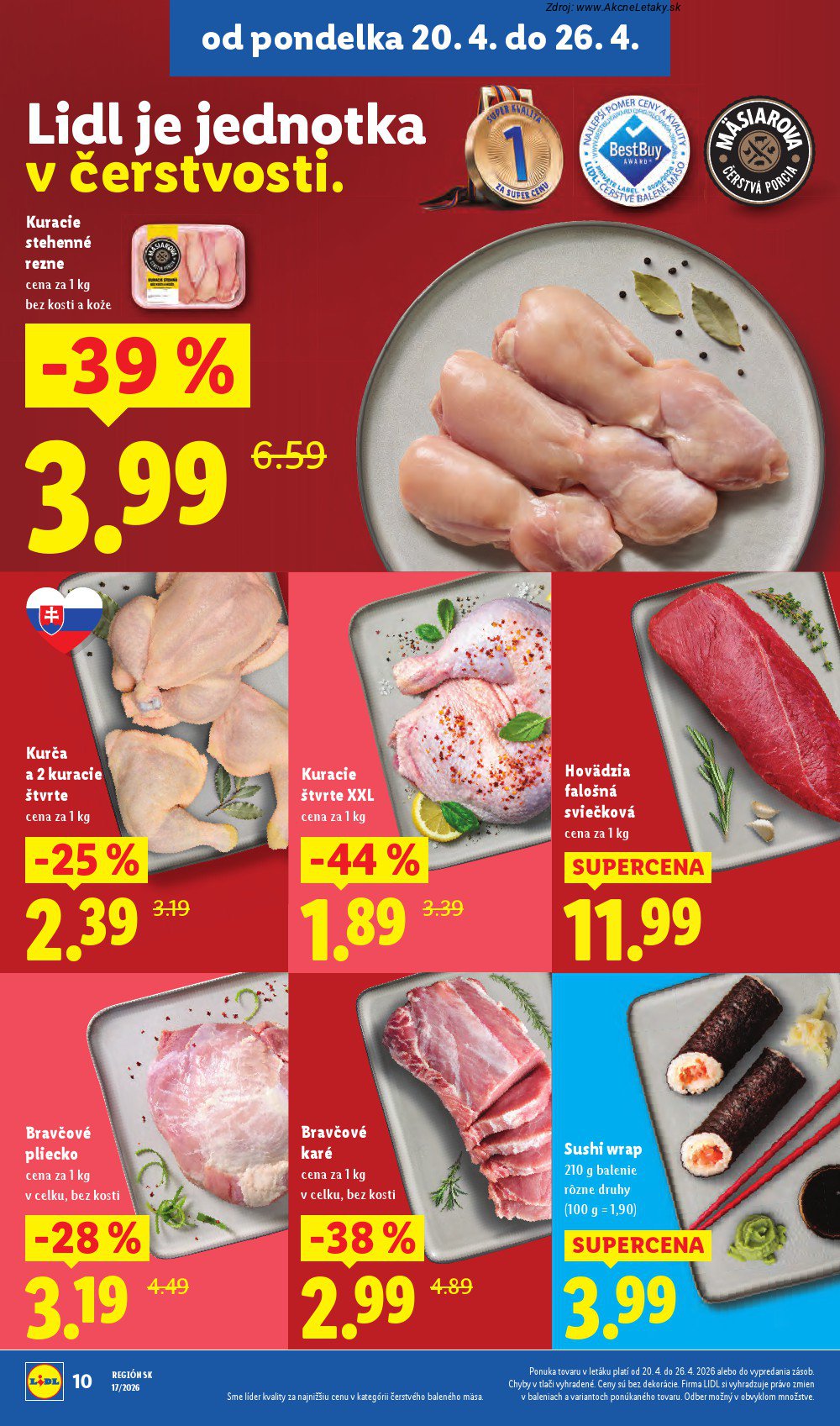 Leták Lidl (20. 4. - 26. 4. 2026) - strana 10 z 99