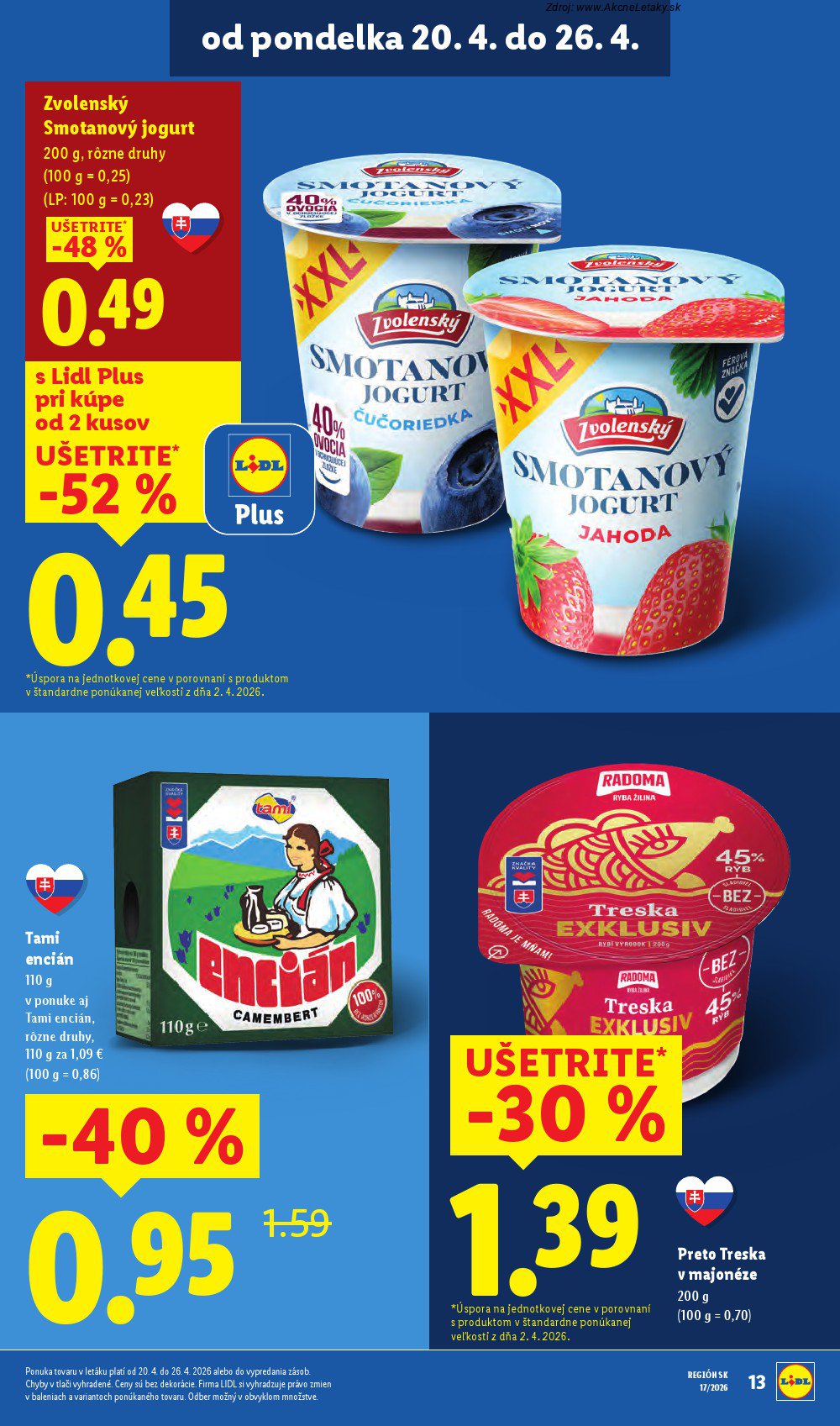 Leták Lidl (20. 4. - 26. 4. 2026) - strana 13 z 99