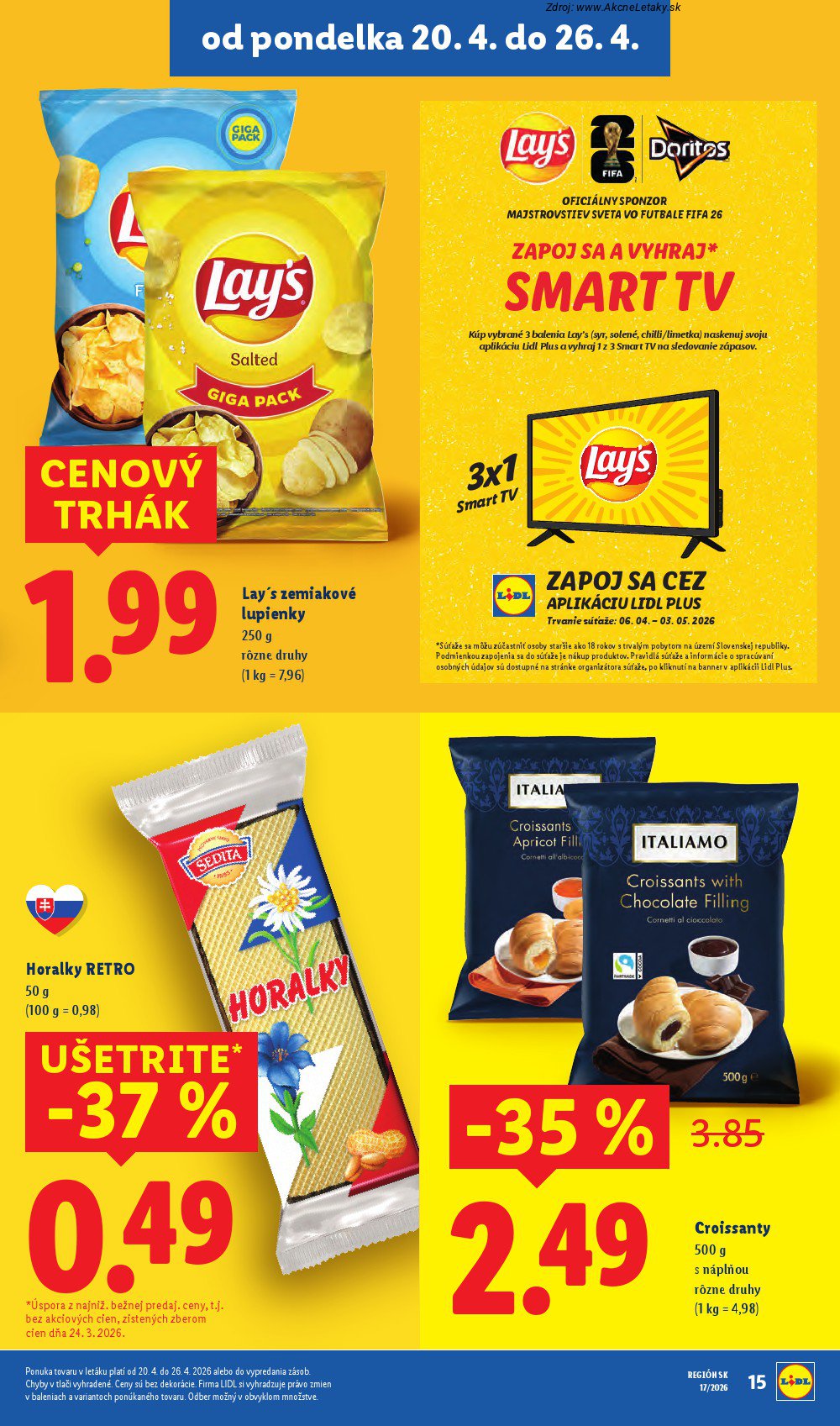 Leták Lidl (20. 4. - 26. 4. 2026) - strana 15 z 99