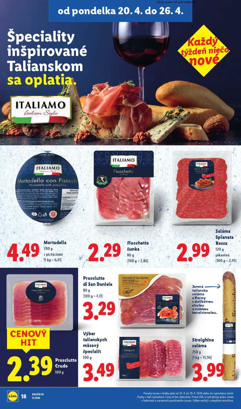 Leták Lidl (20. 4. - 26. 4. 2026) - strana 18 z 99