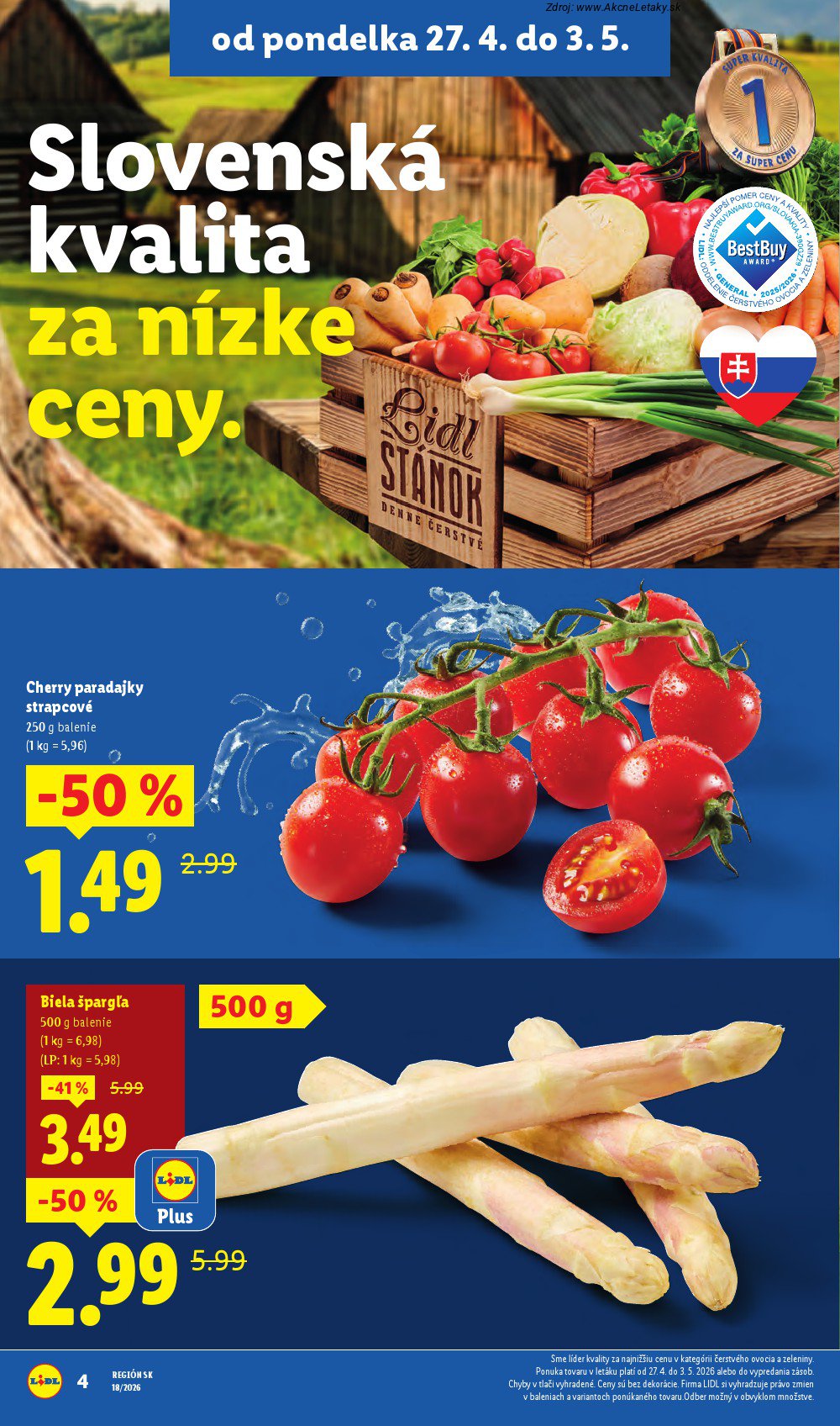 Leták Lidl (27. 4. - 3. 5. 2026) - strana 6 z 91