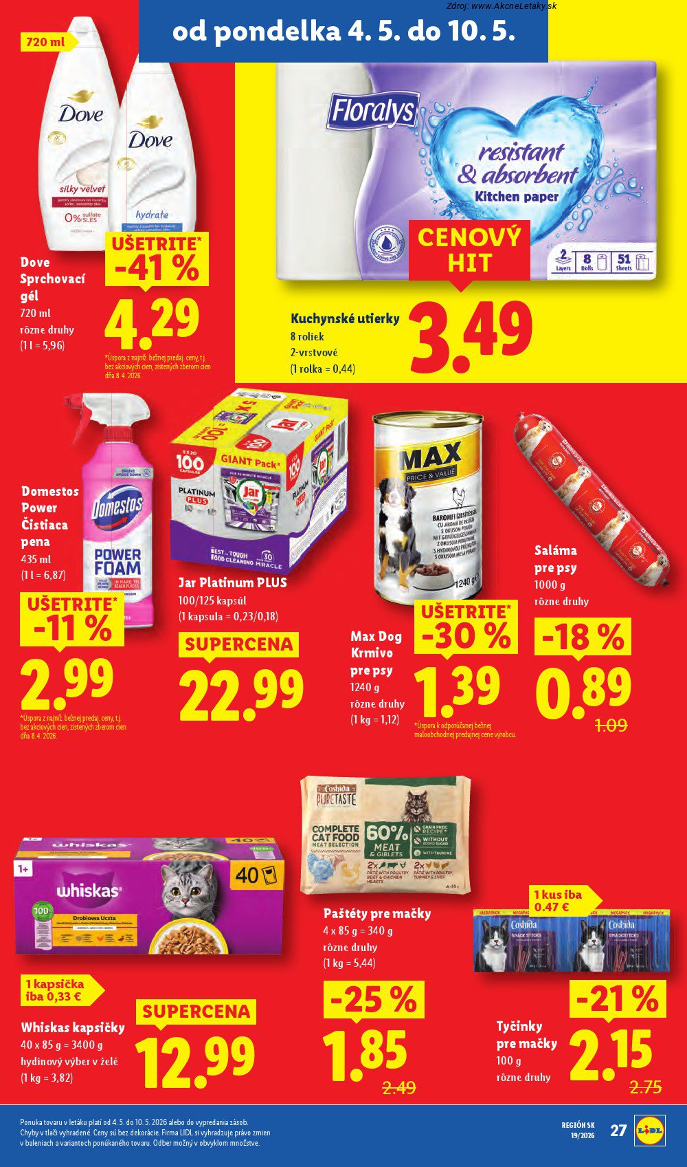 Leták Lidl (4. 5. - 10. 5. 2026) - strana 39 z 93