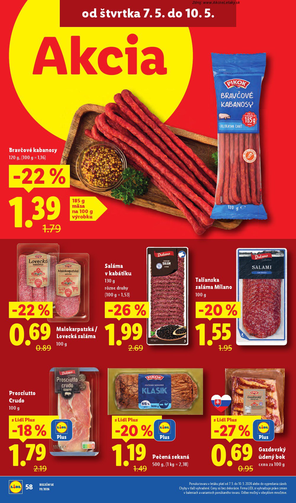 Leták Lidl (4. 5. - 10. 5. 2026) - strana 70 z 93