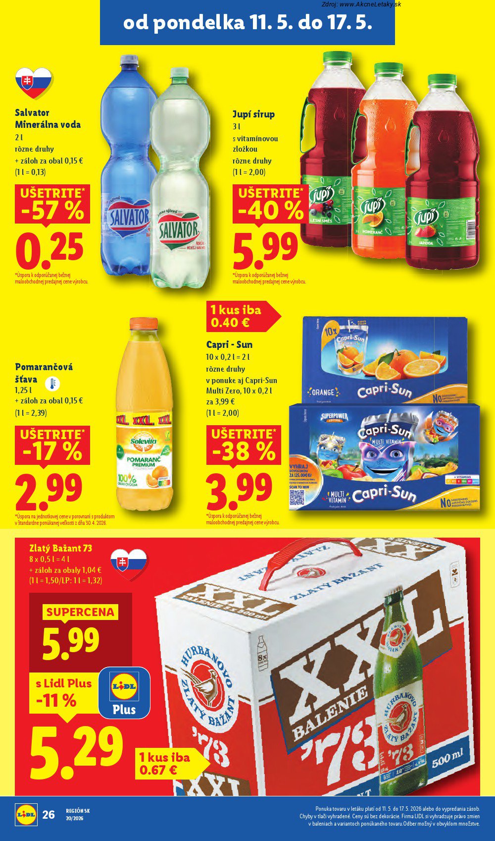 Leták Lidl (11. 5. - 17. 5. 2026) - strana 32 z 87