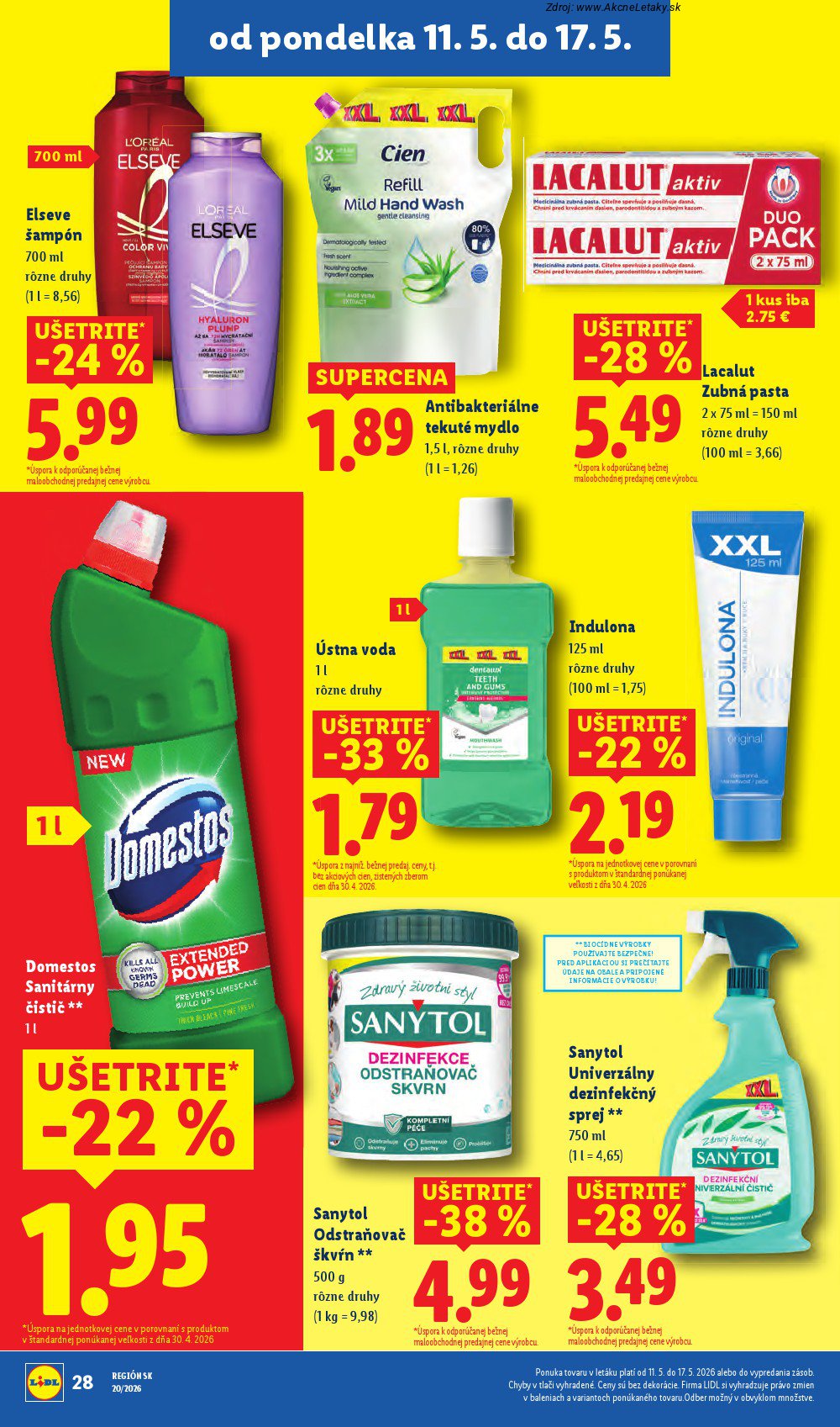 Leták Lidl (11. 5. - 17. 5. 2026) - strana 34 z 87