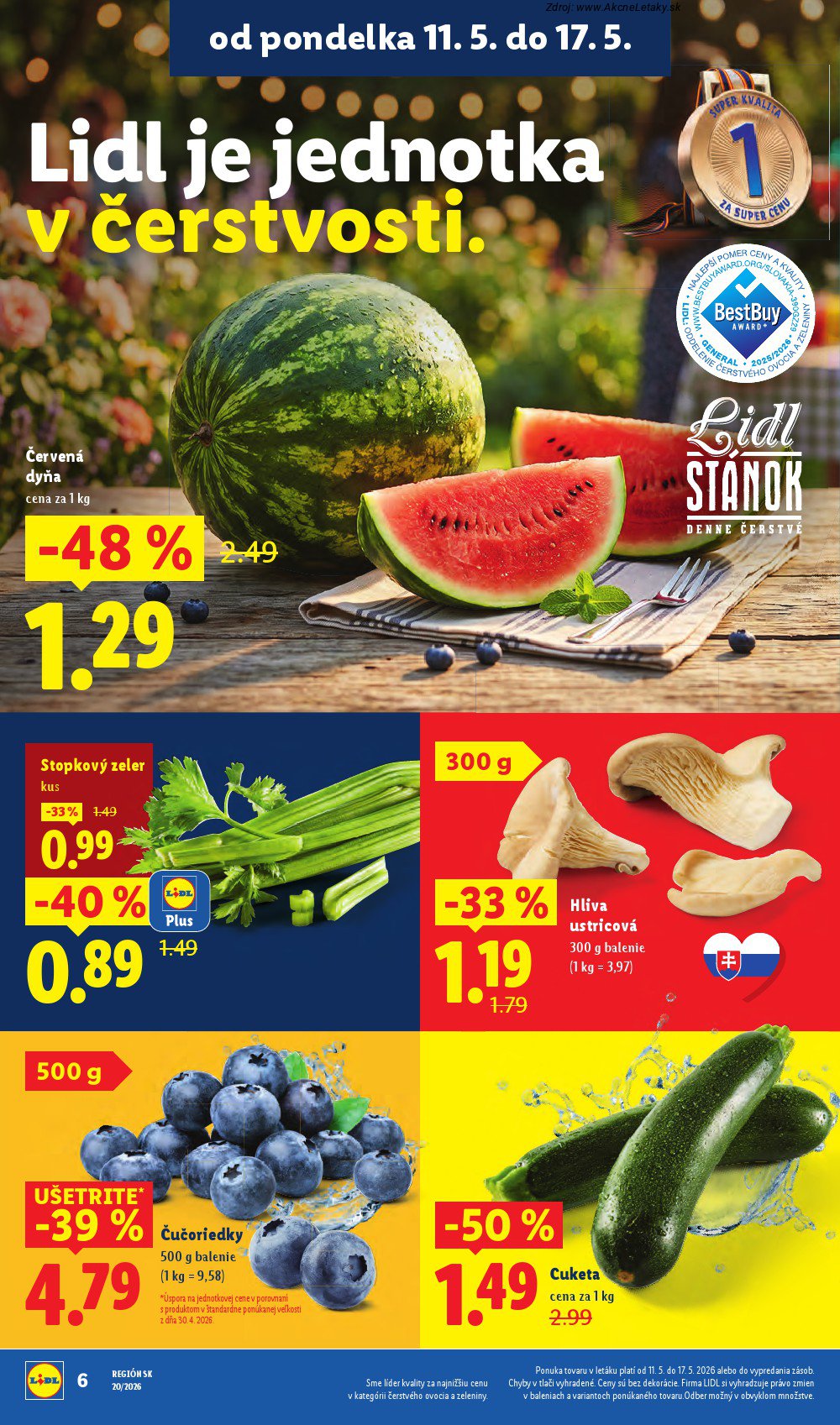 Leták Lidl (11. 5. - 17. 5. 2026) - strana 6 z 87