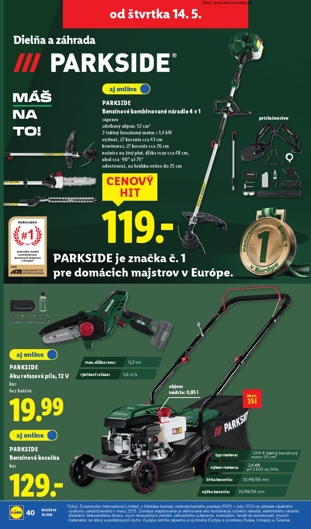 Leták Lidl (11. 5. - 17. 5. 2026) - strana 68 z 87