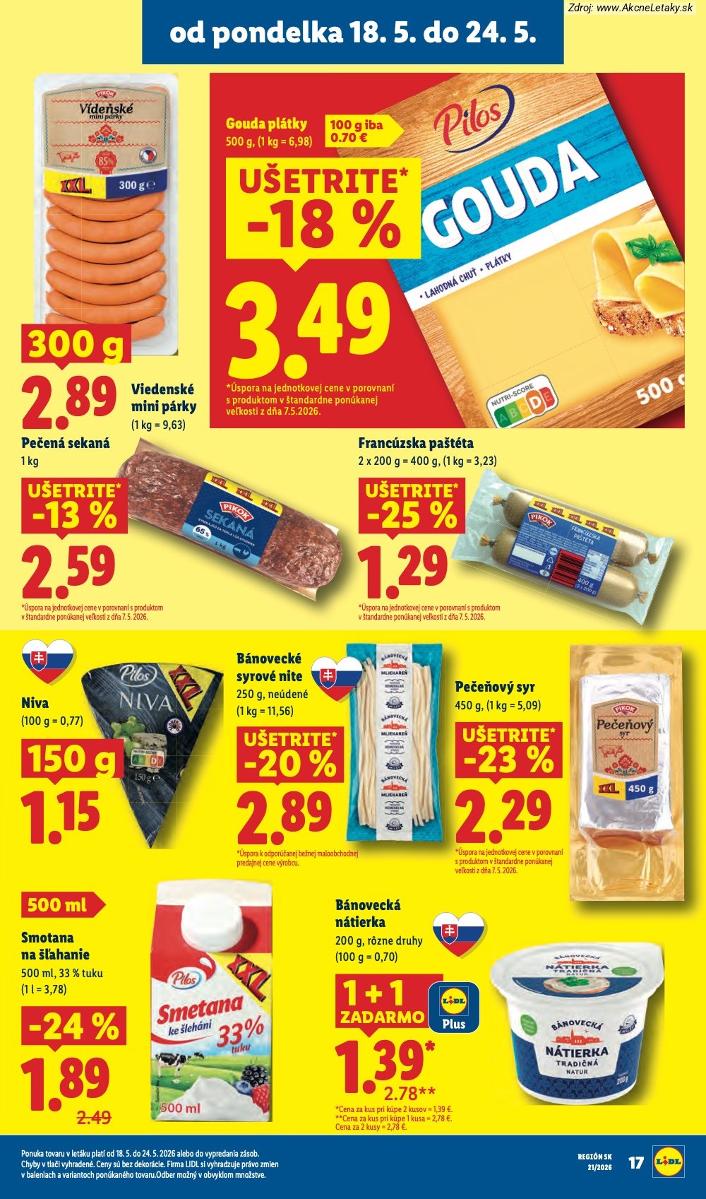 Leták Lidl (18. 5. - 24. 5. 2026) - strana 21 z 97