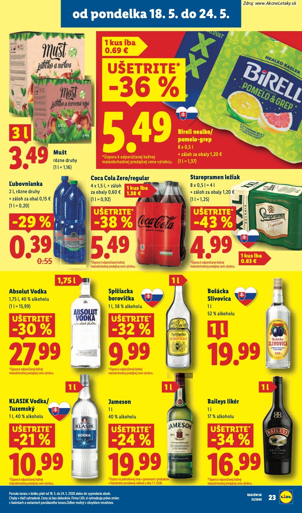 Leták Lidl (18. 5. - 24. 5. 2026) - strana 29 z 97