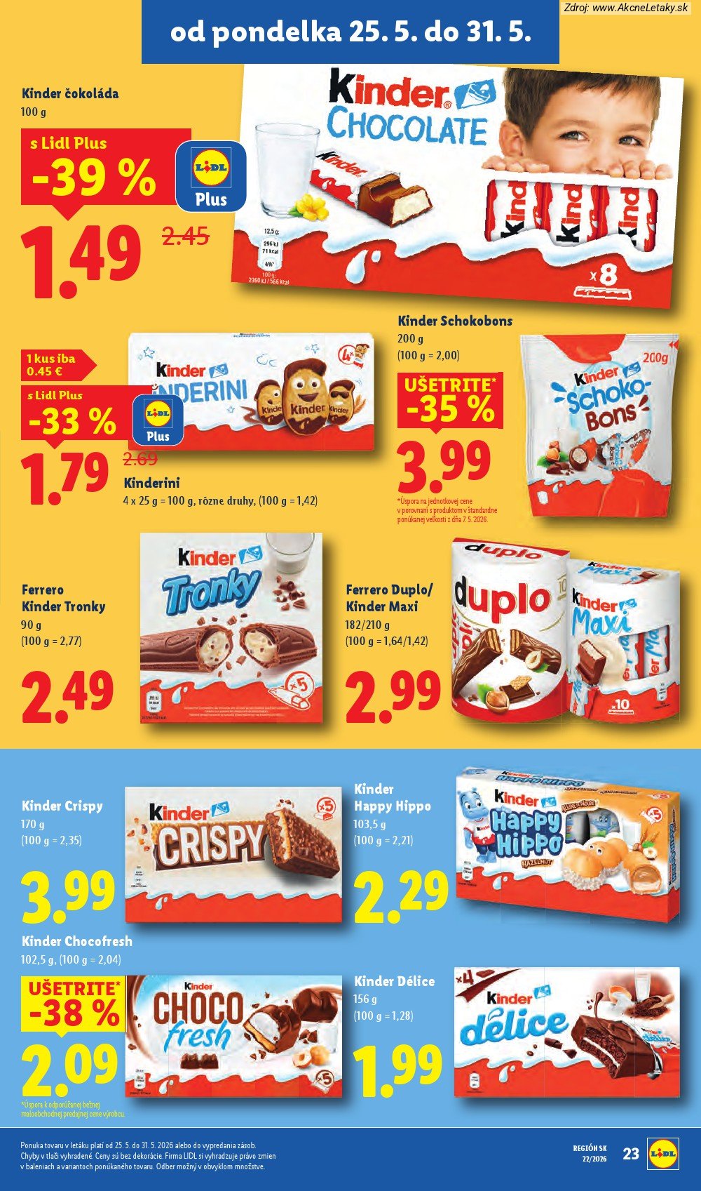 Leták Lidl (25. 5. - 31. 5. 2026) - strana 32 z 109