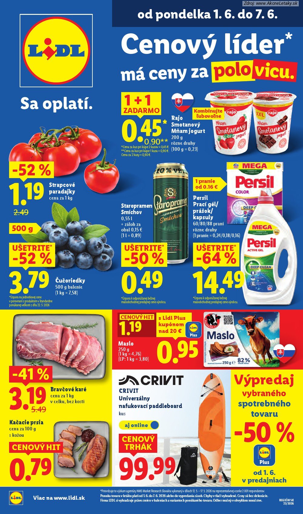 Leták Lidl (1. 6. - 7. 6. 2026) - strana 1 z 97