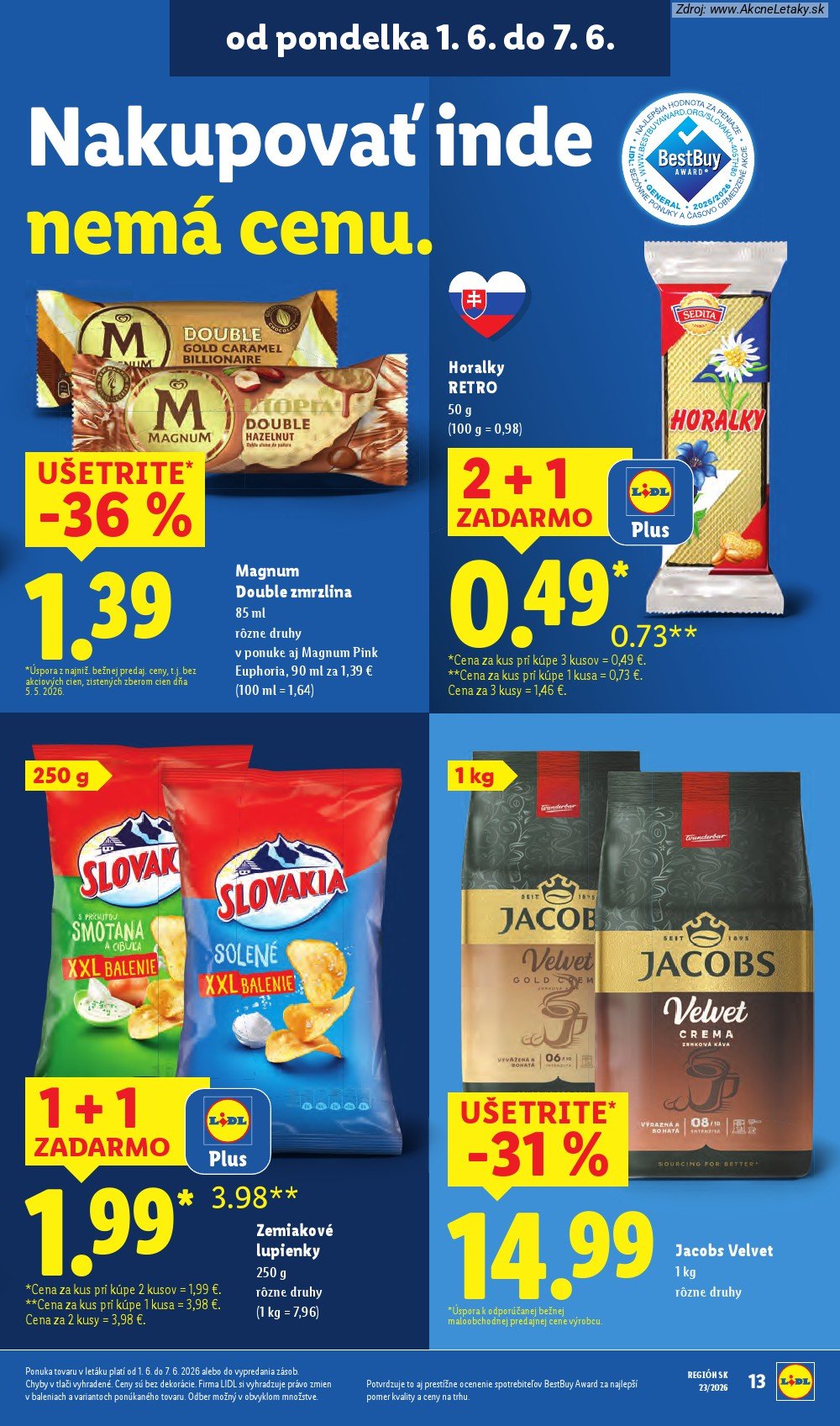 Leták Lidl (1. 6. - 7. 6. 2026) - strana 23 z 97