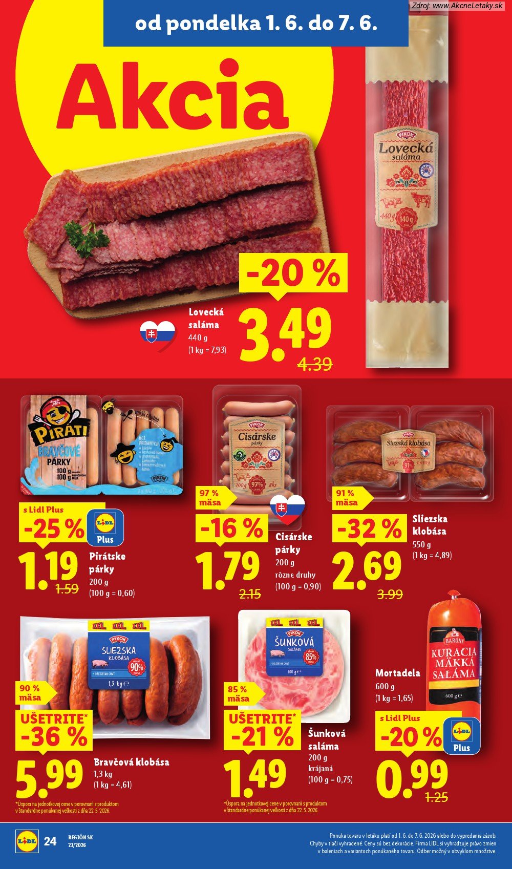 Leták Lidl (1. 6. - 7. 6. 2026) - strana 36 z 97