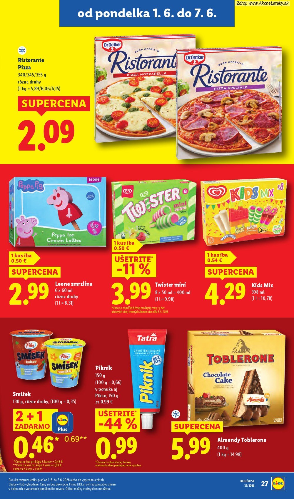 Leták Lidl (1. 6. - 7. 6. 2026) - strana 39 z 97