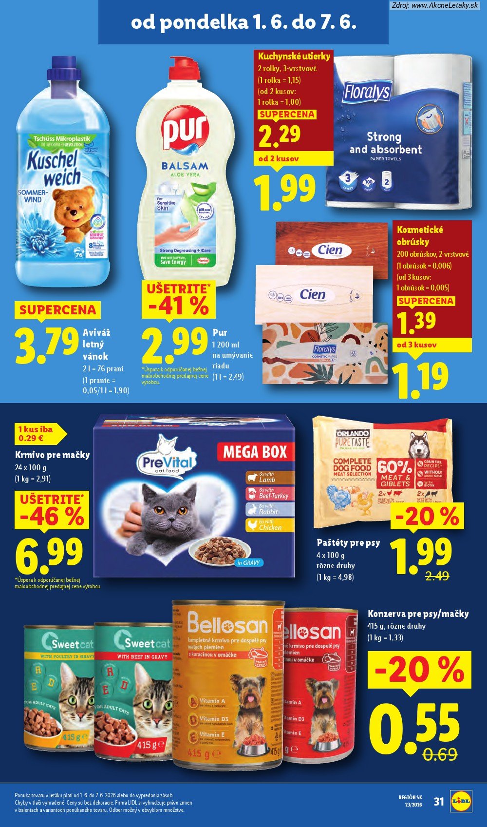Leták Lidl (1. 6. - 7. 6. 2026) - strana 45 z 97
