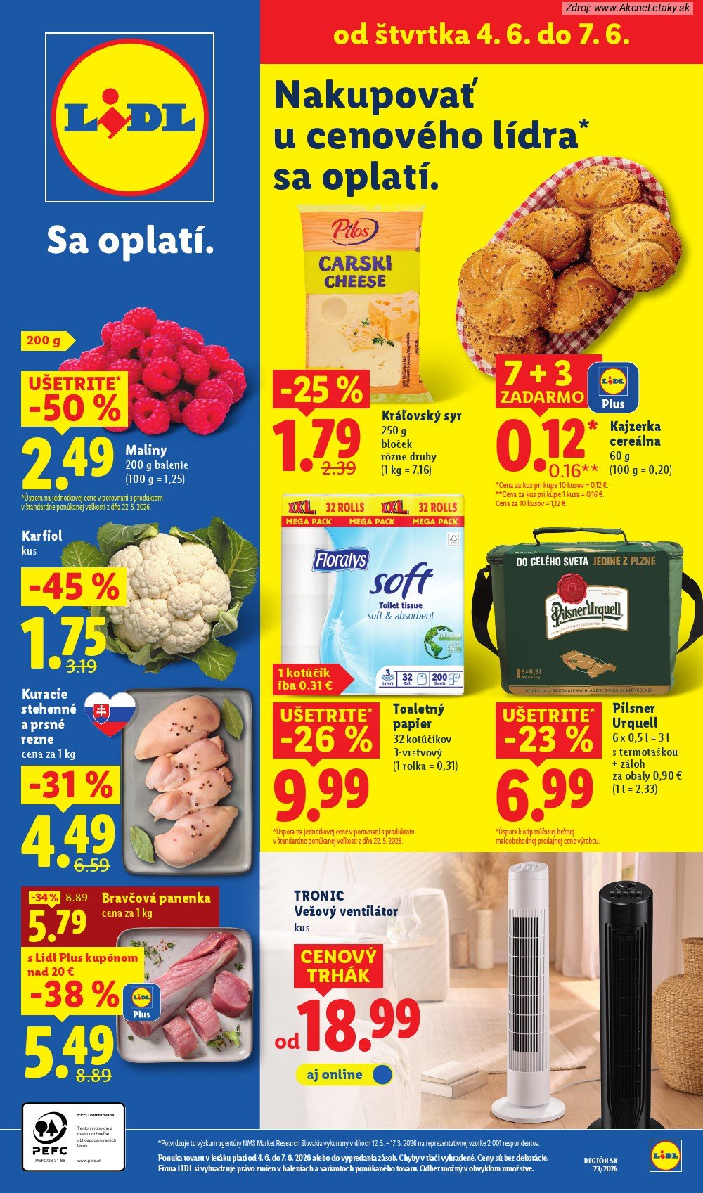 Leták Lidl (1. 6. - 7. 6. 2026) - strana 58 z 97