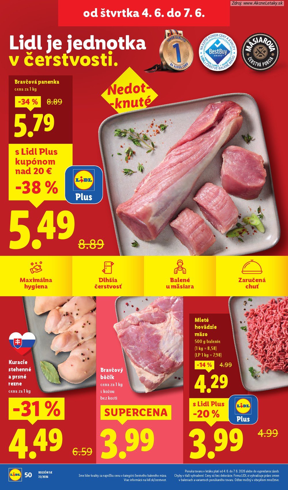 Leták Lidl (1. 6. - 7. 6. 2026) - strana 62 z 97