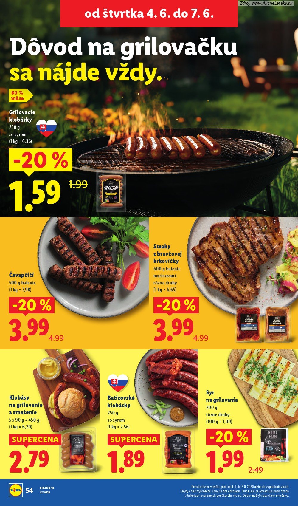 Leták Lidl (1. 6. - 7. 6. 2026) - strana 66 z 97