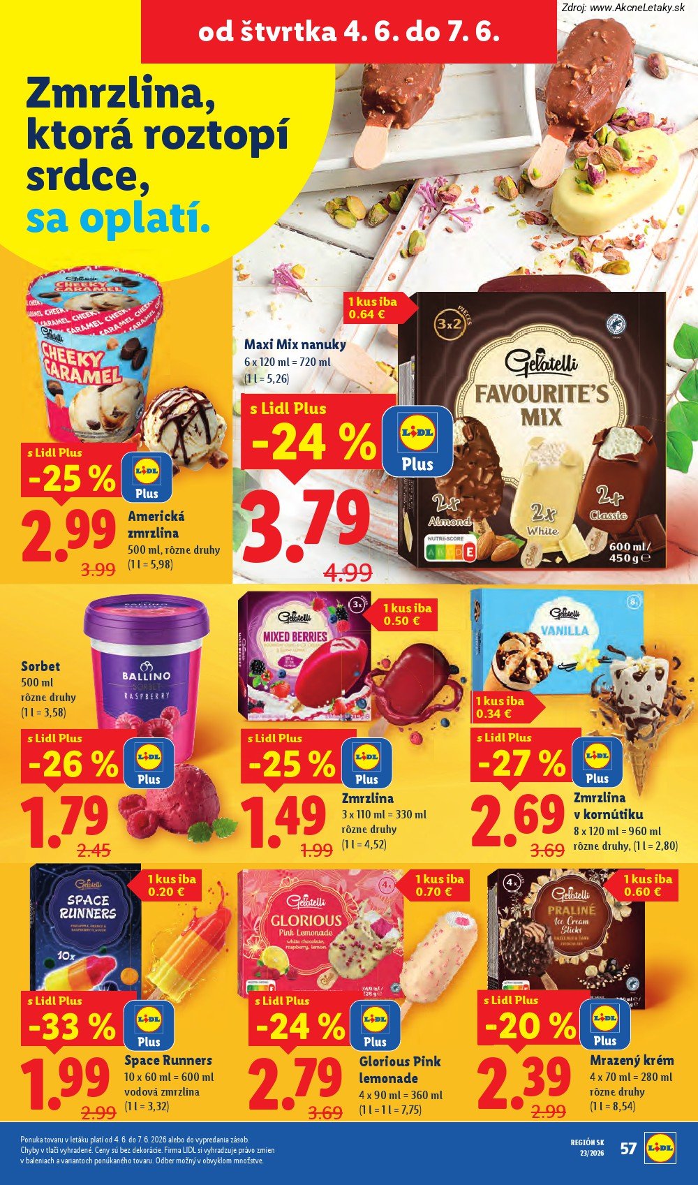 Leták Lidl (1. 6. - 7. 6. 2026) - strana 72 z 97