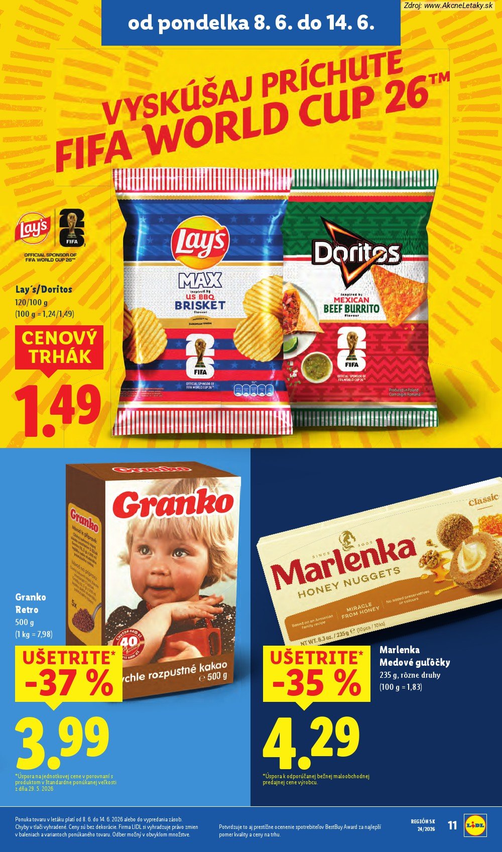 Leták Lidl (8. 6. - 14. 6. 2026) - strana 21 z 99