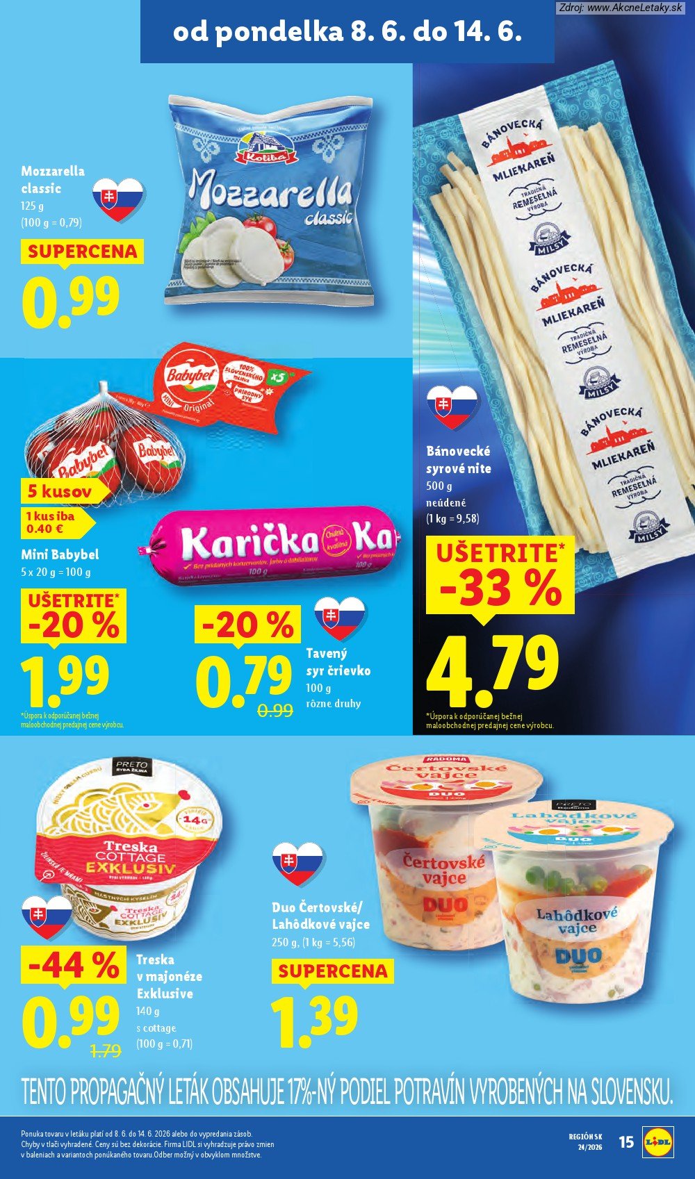 Leták Lidl (8. 6. - 14. 6. 2026) - strana 25 z 99