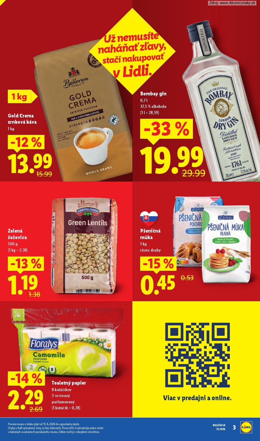 Leták Lidl (15. 6. - 21. 6. 2026) - strana 3 z 101
