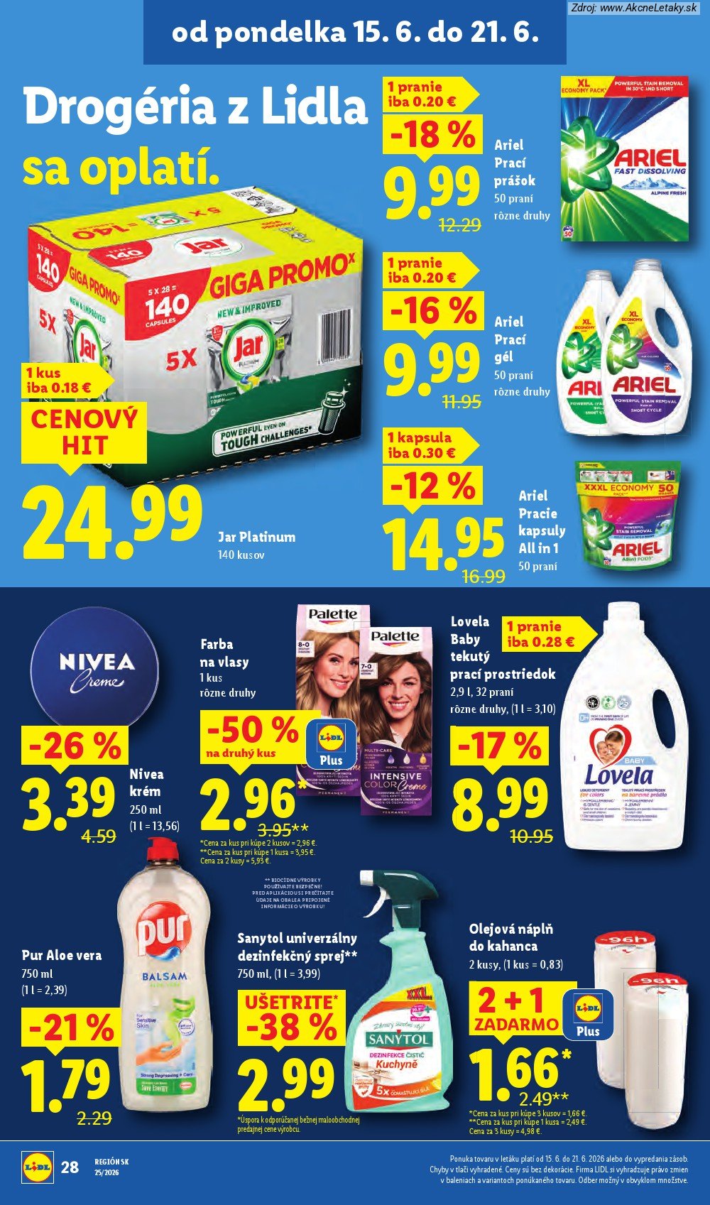 Leták Lidl (15. 6. - 21. 6. 2026) - strana 40 z 101