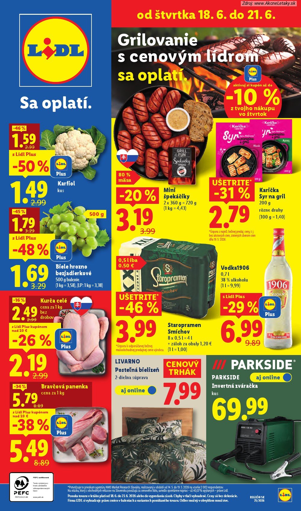 Leták Lidl (15. 6. - 21. 6. 2026) - strana 59 z 101